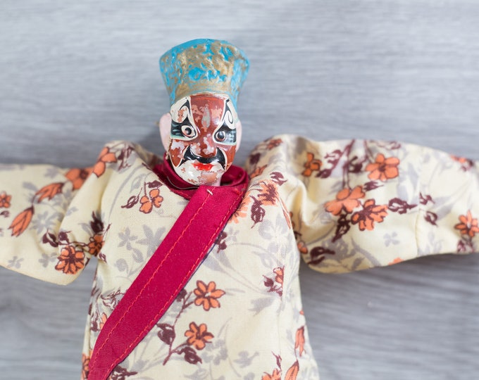 Asian Stick Puppet / Vintage Japanese Puppet Doll Etsy