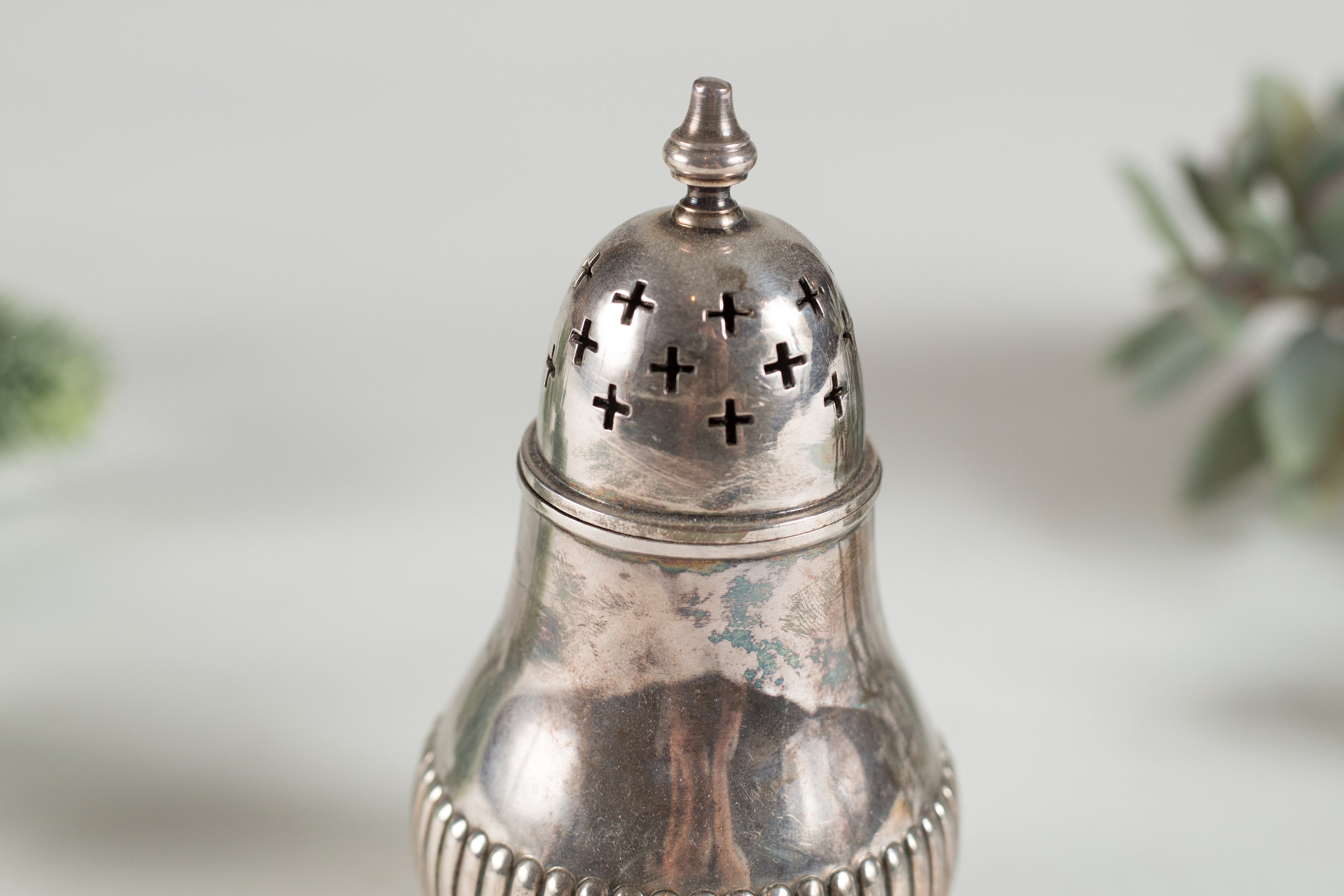 Silver Plate Sugar Shaker Made in England Edwardian Style Decor