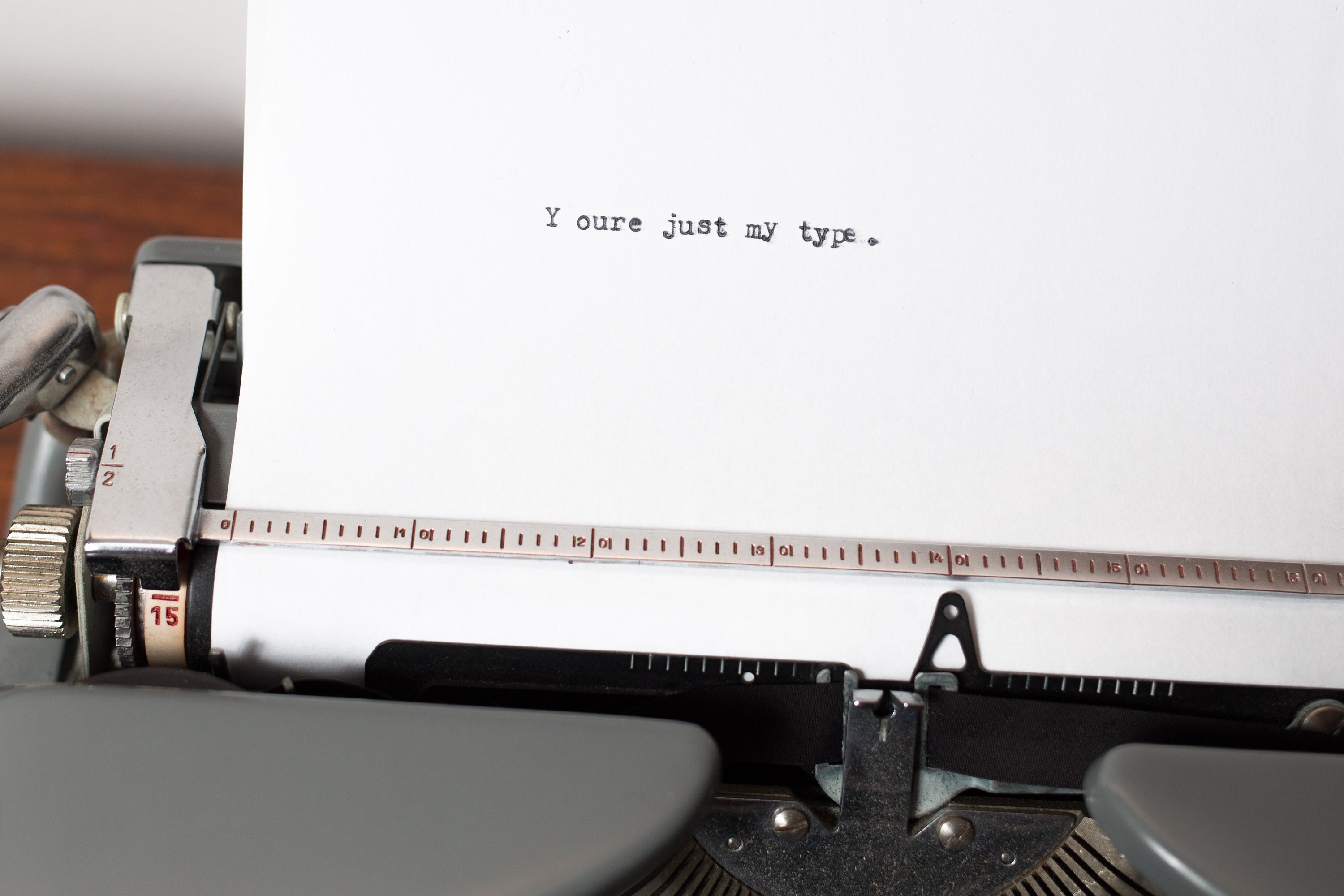 Vintage Speedwriter Typewriter WORKING Gray Typewriter with Original Case