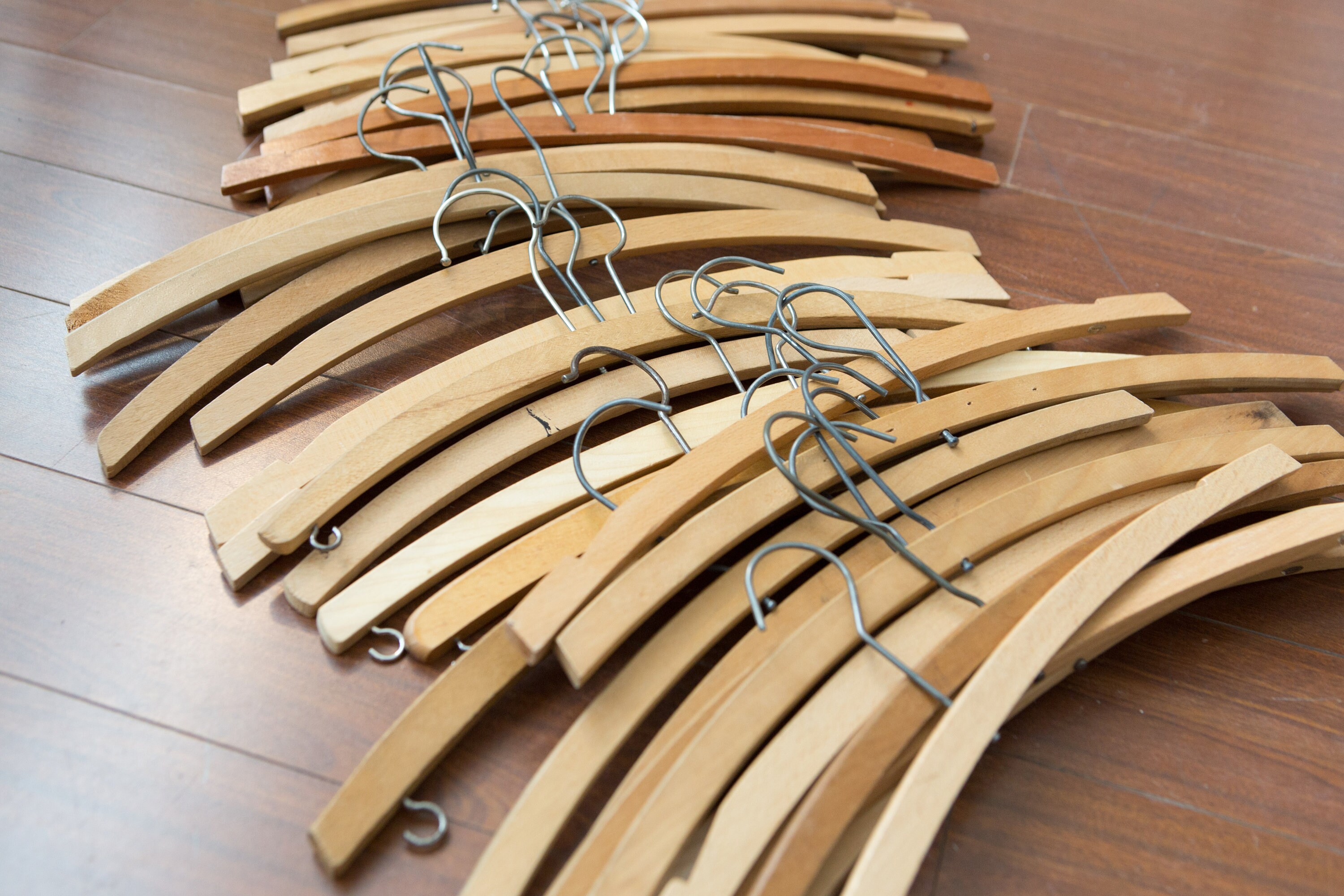 39 Wood Shirt Hangers Vintage Clothing Hangers from Toronto Canada