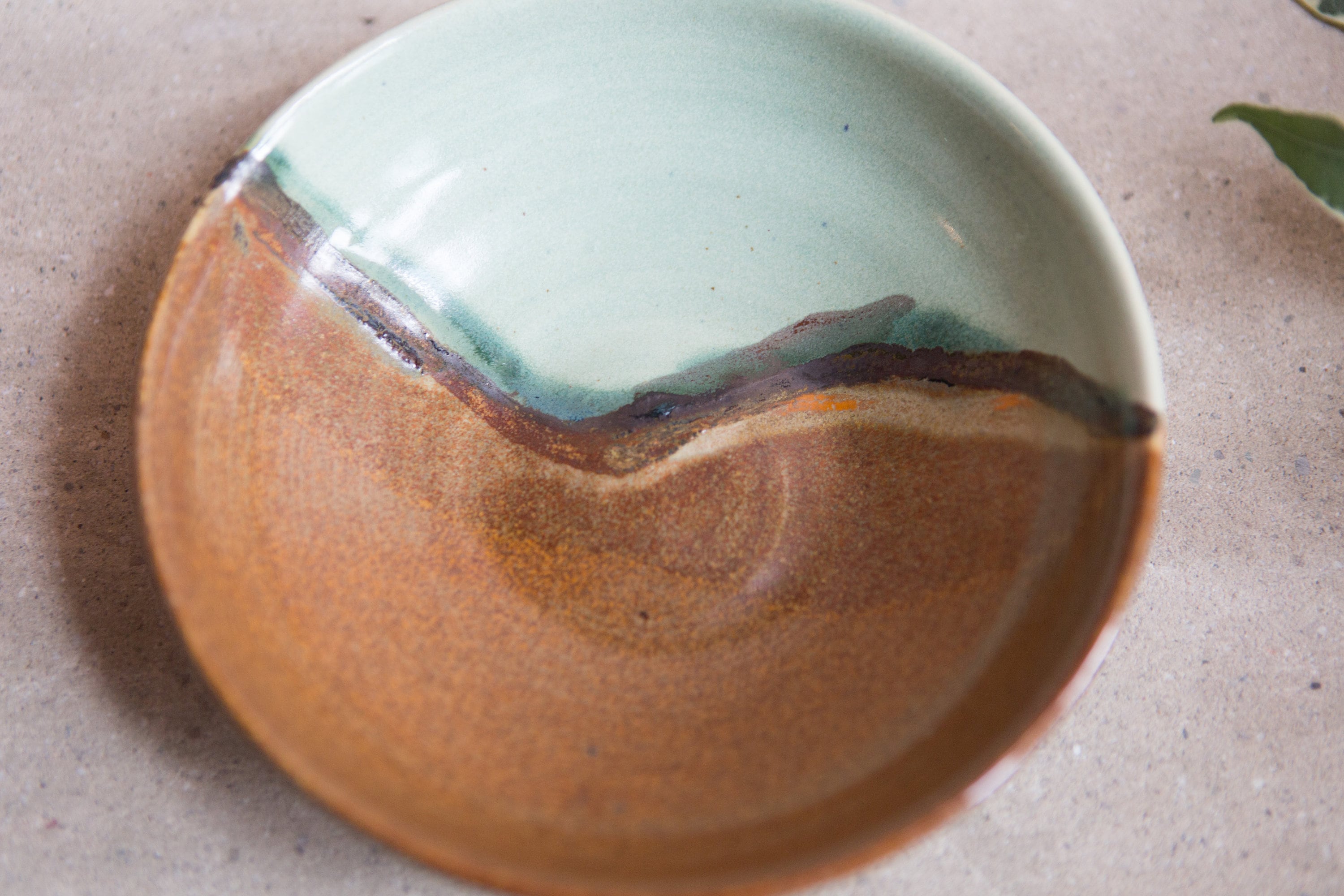 Vintage Glazed Ceramic Bowls Signed by Artists Studio Art Abstract
