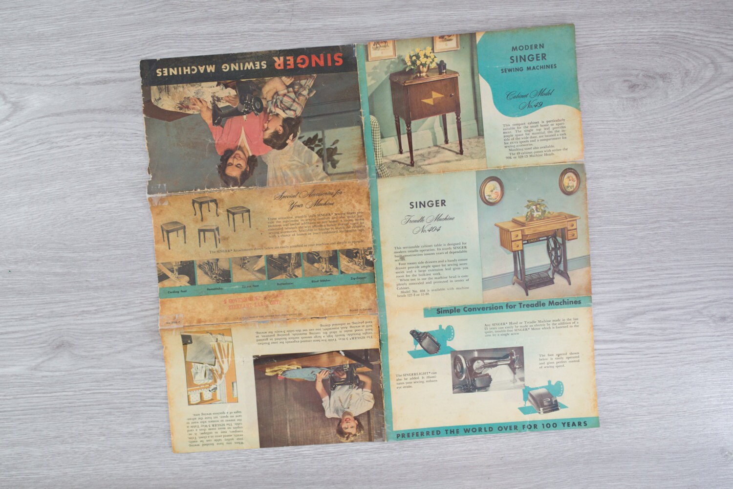 Singer Sewing Machine Promotional Brochure
