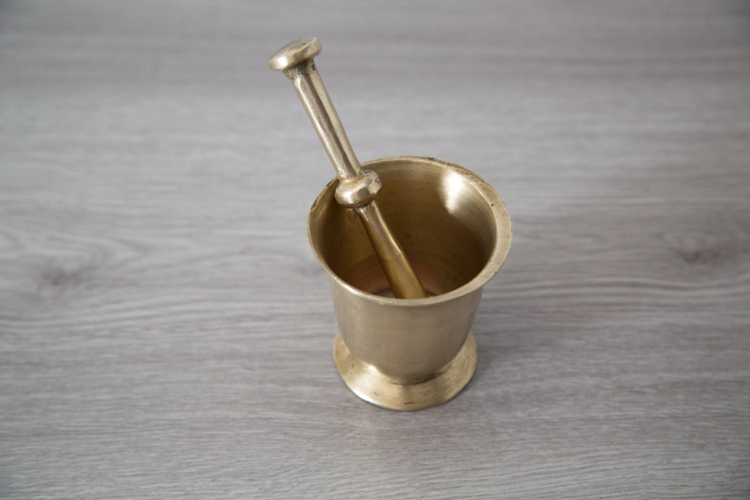 Vintage Brass Mortar and Pestle / Apothecary / Handmade / Antique