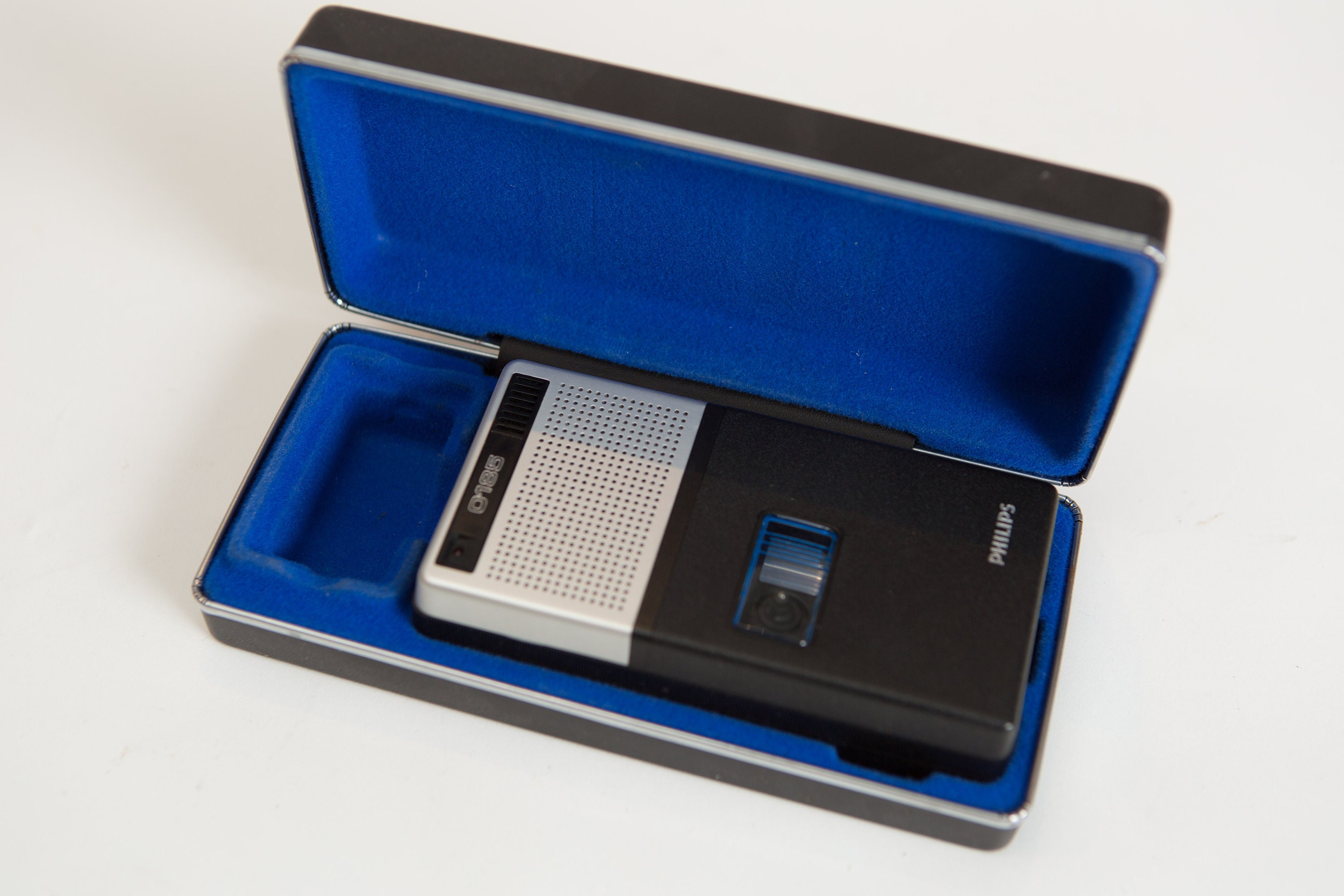 Philips 0185 Pocket Memo Voice Recorder Vintage Portable Recorder and