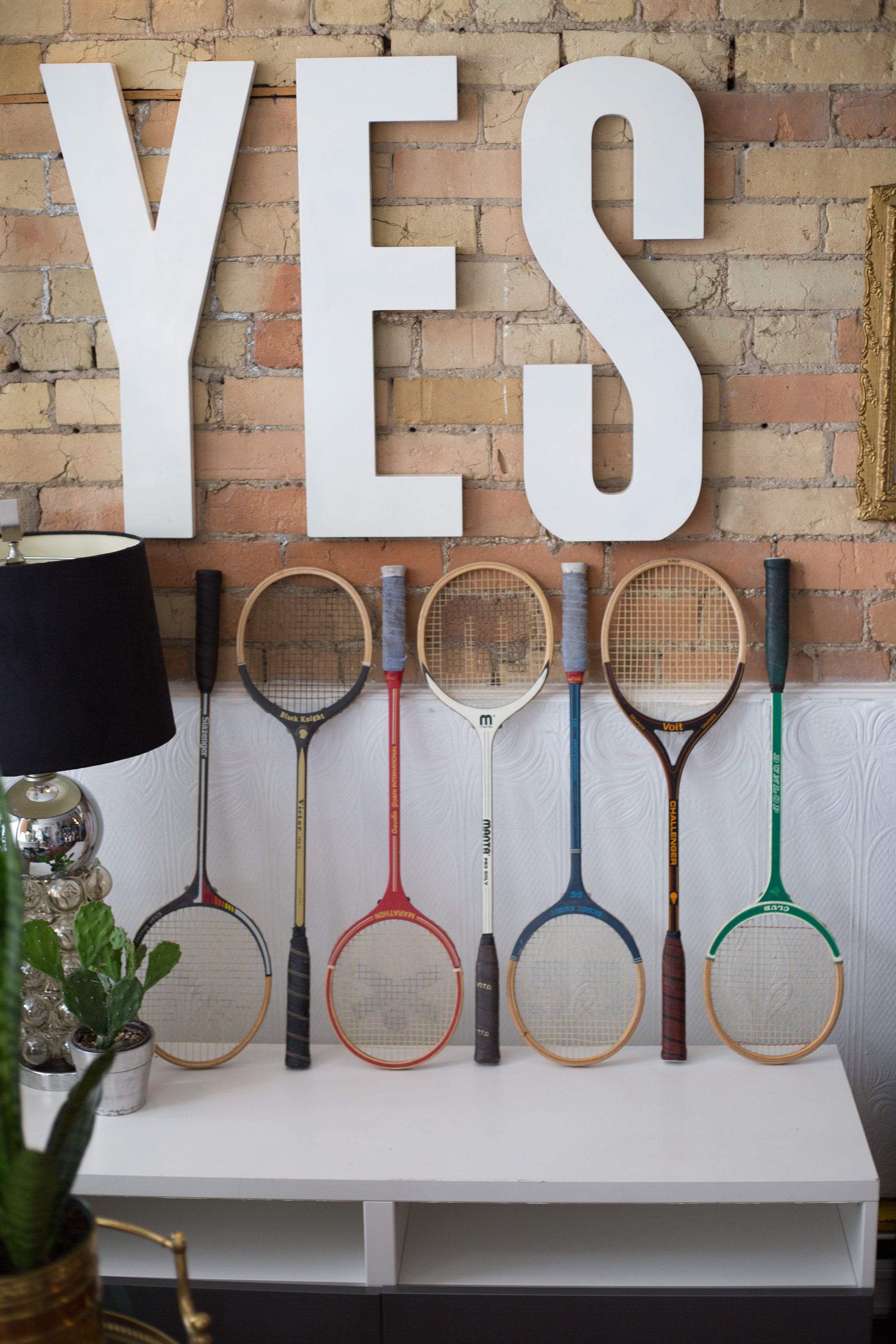 Vintage Wood Squash Racquets Set of 7 Wooden Rackets Retro Sports