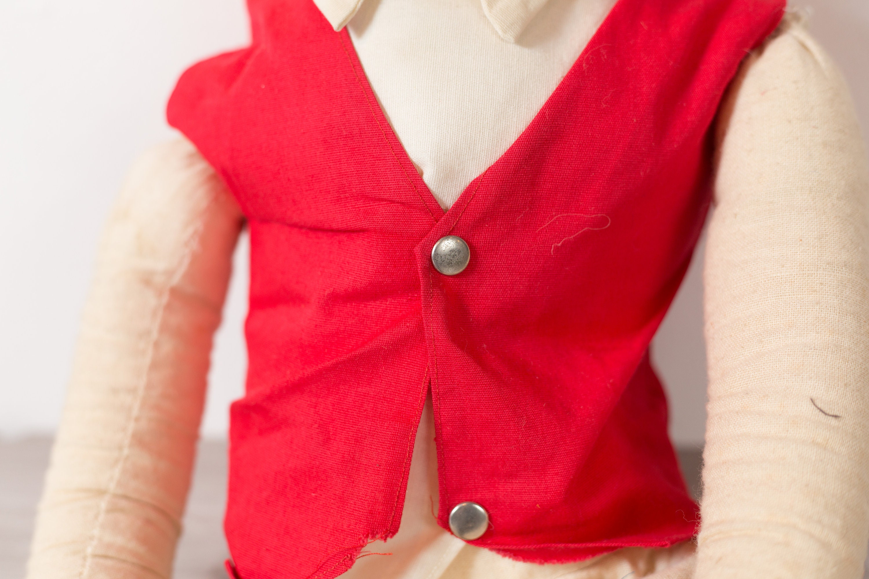 Vintage Ventriloquist Doll Red Headed Hand Puppet Mortimer Snerd