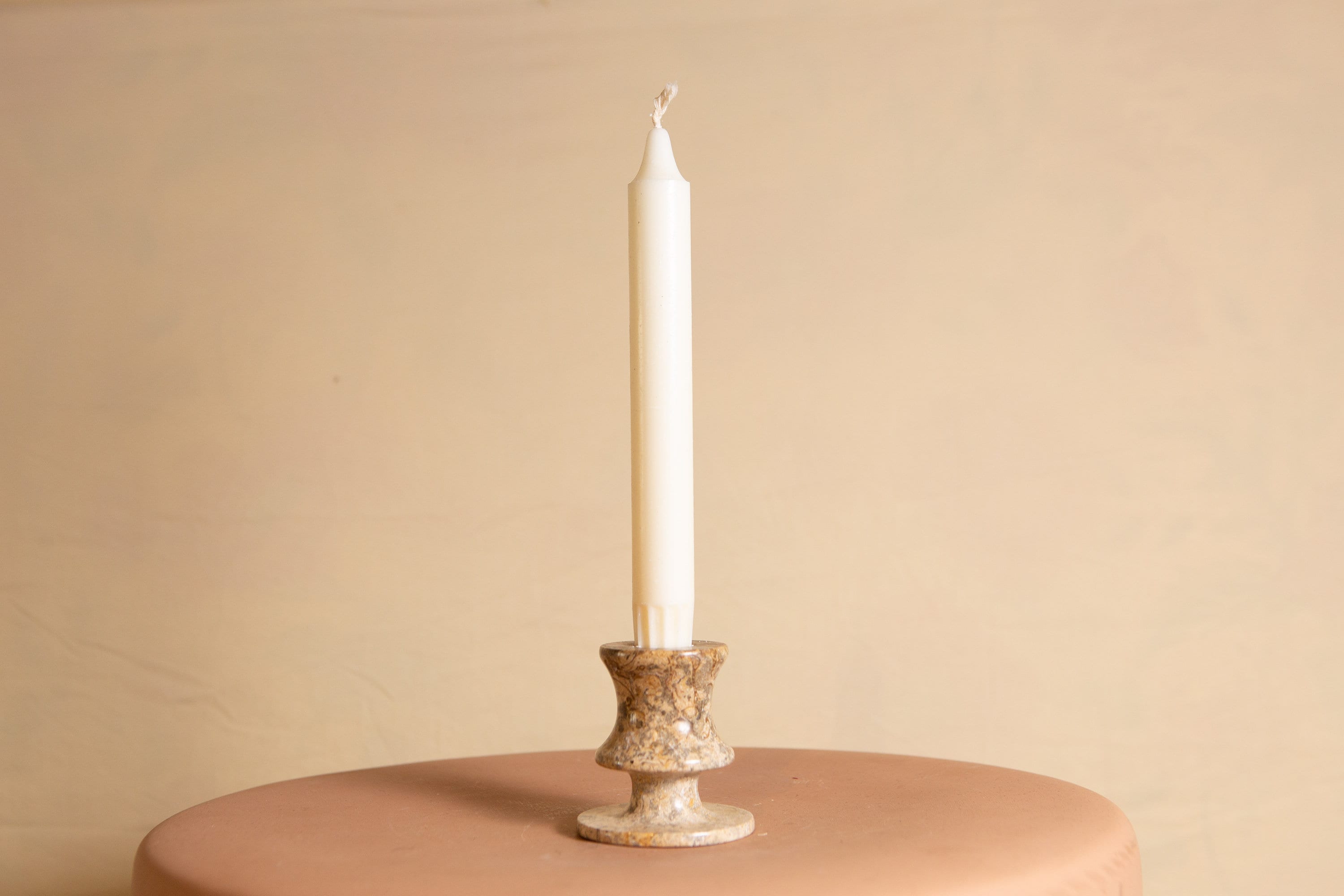 Vintage Ceramic Candlestick Holders Minimalist Handmade Studio