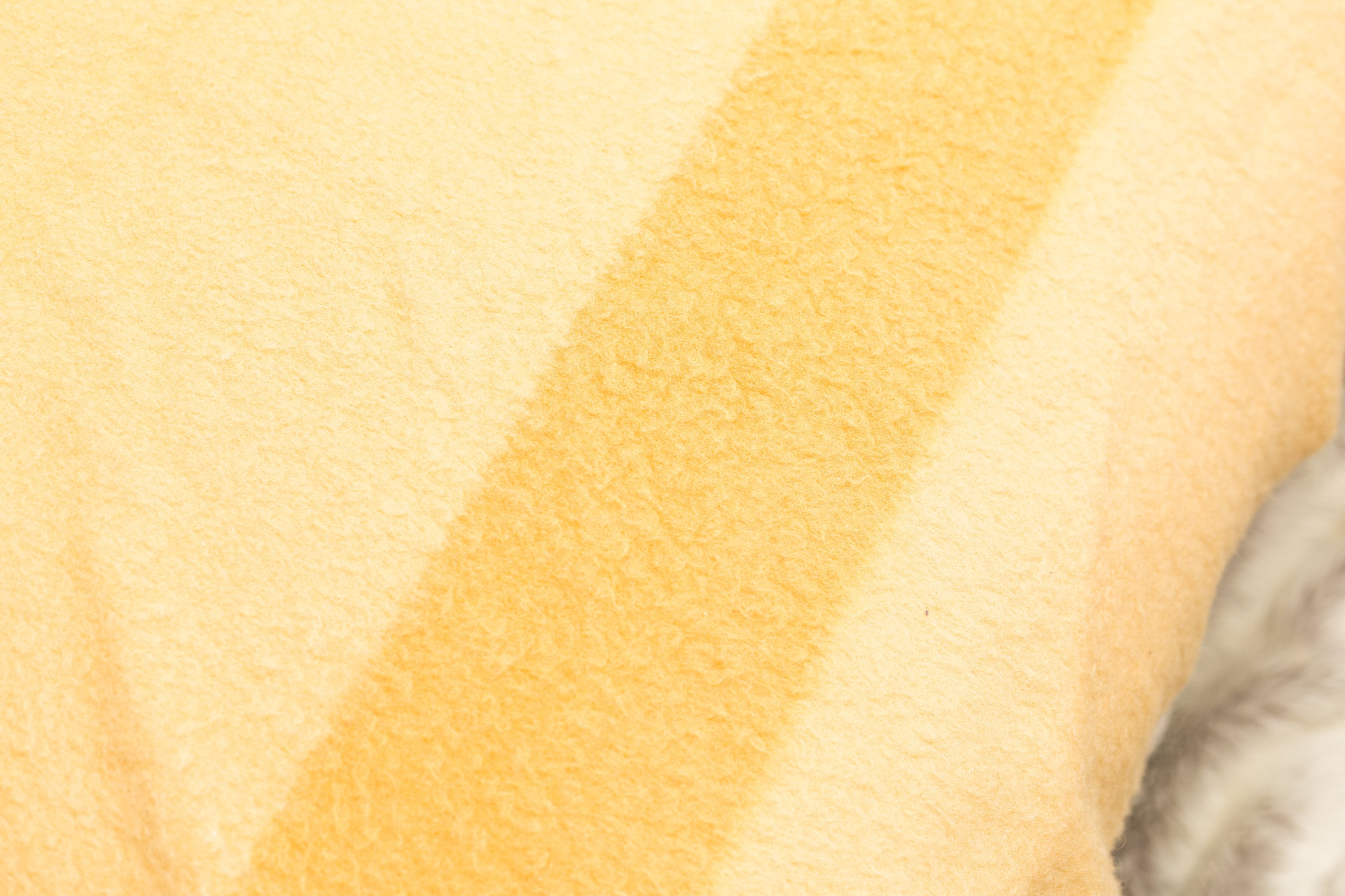 Yellow Wool Stripe Blanket Large Vintage Trapper Point Wool Blanket