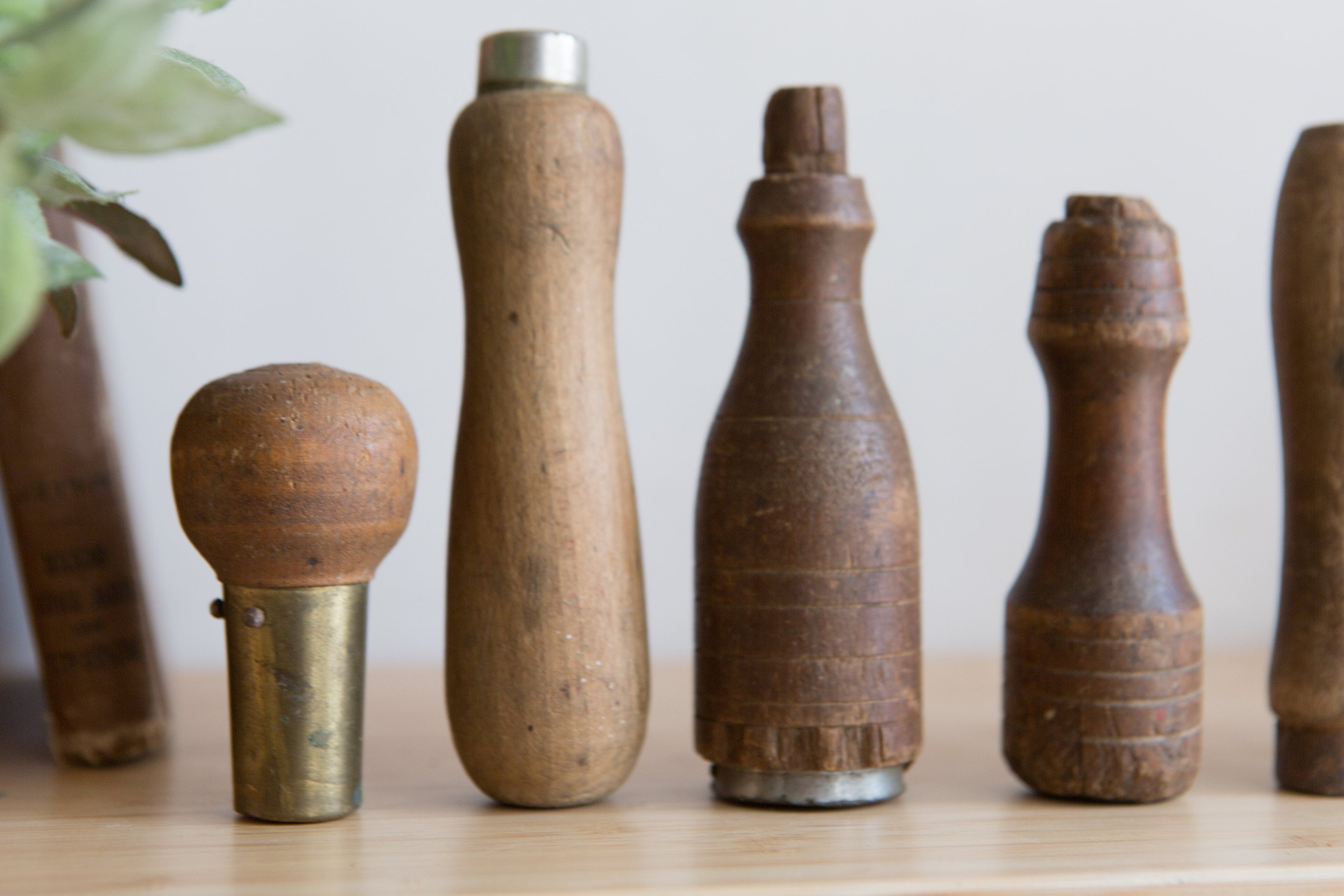 Vintage Wood Handles from Old Tools