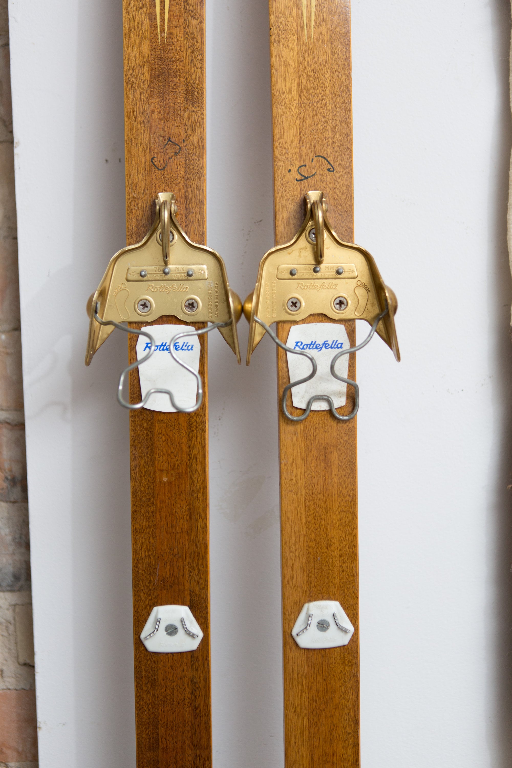 Vintage Wooden Skis - Norweigan Style Snow Skis - 73 Superior Sault St