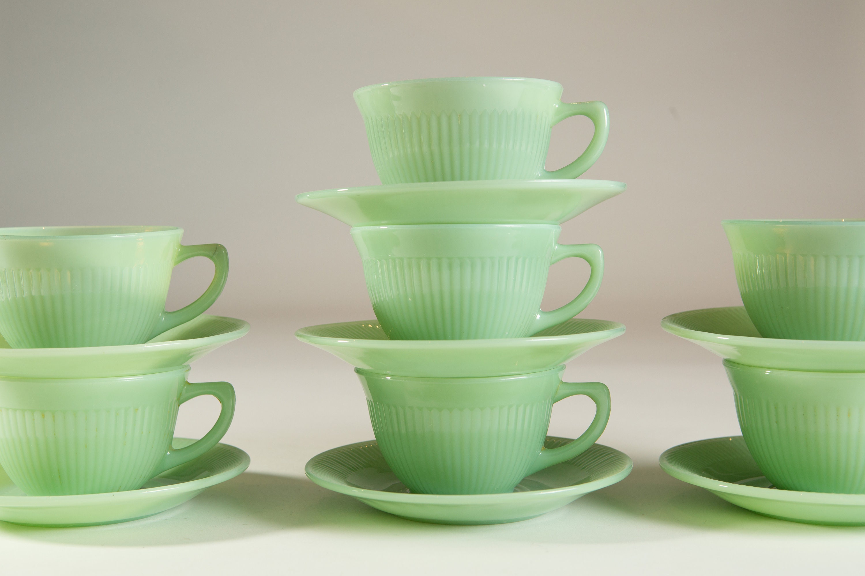 Green milk glass online