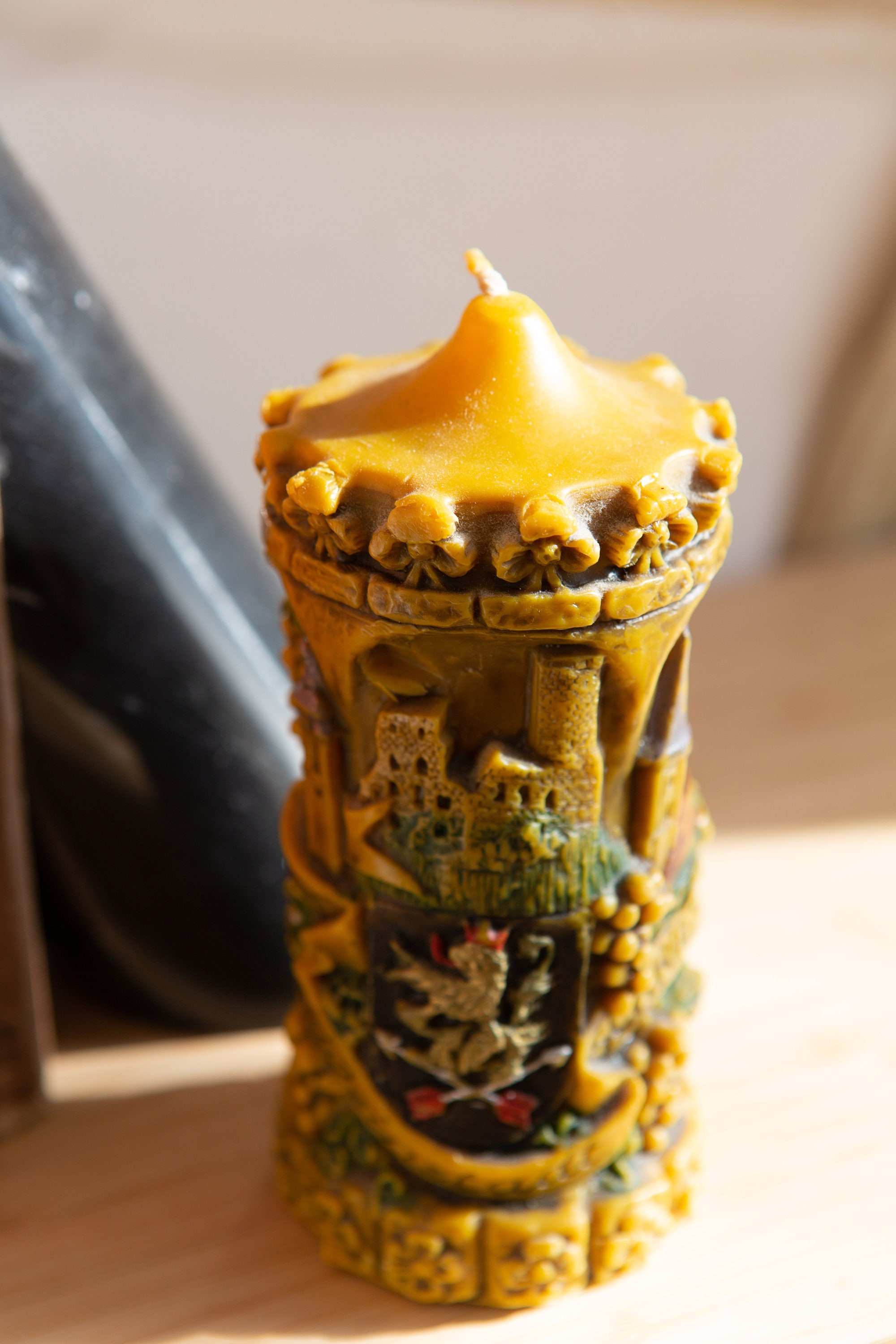 Vintage German Souvenir Candle Mid Century Schriesheim Weinstadt