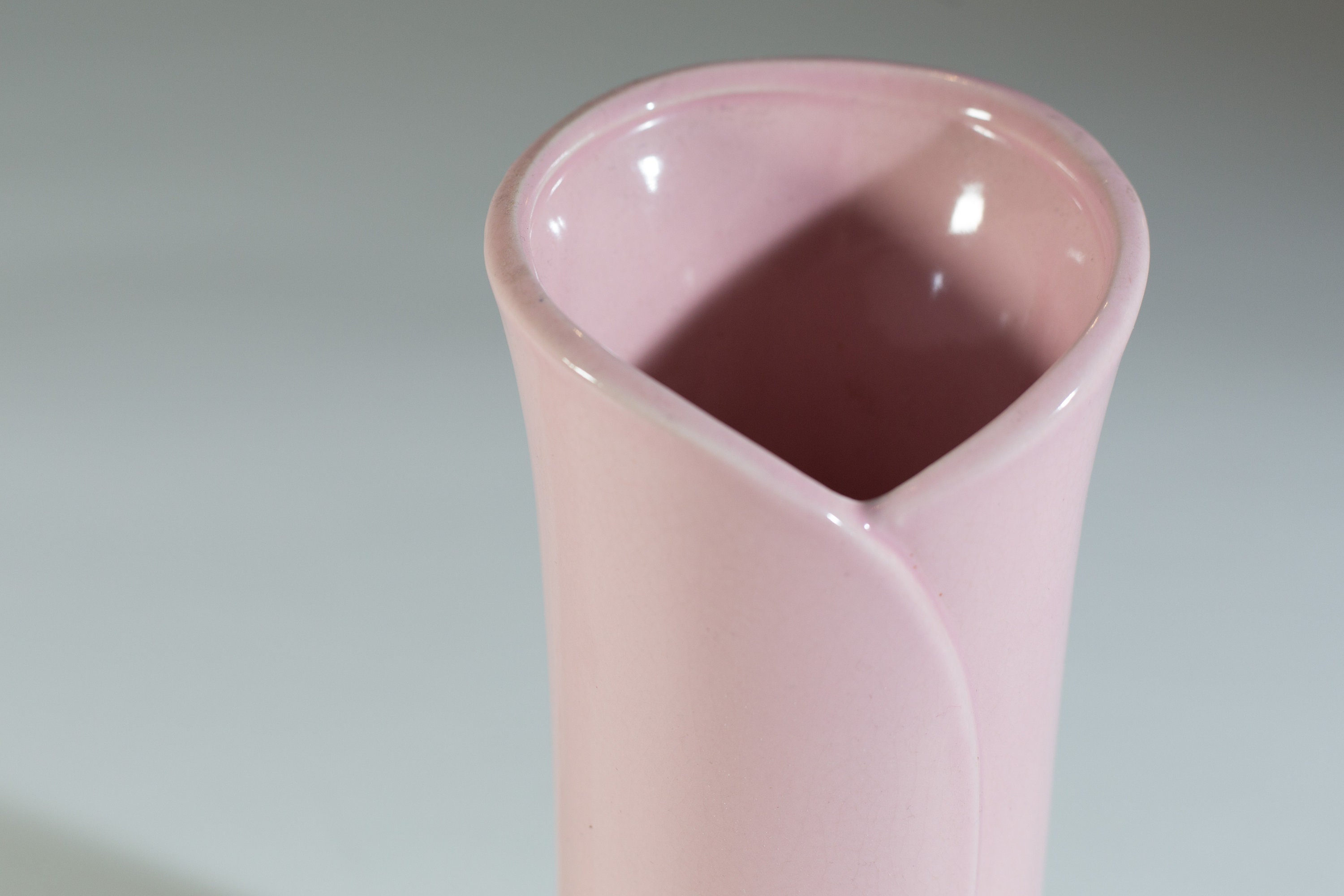 Vintage millennial pink Pink Vase Pastel Soft Pink Tulip Vase