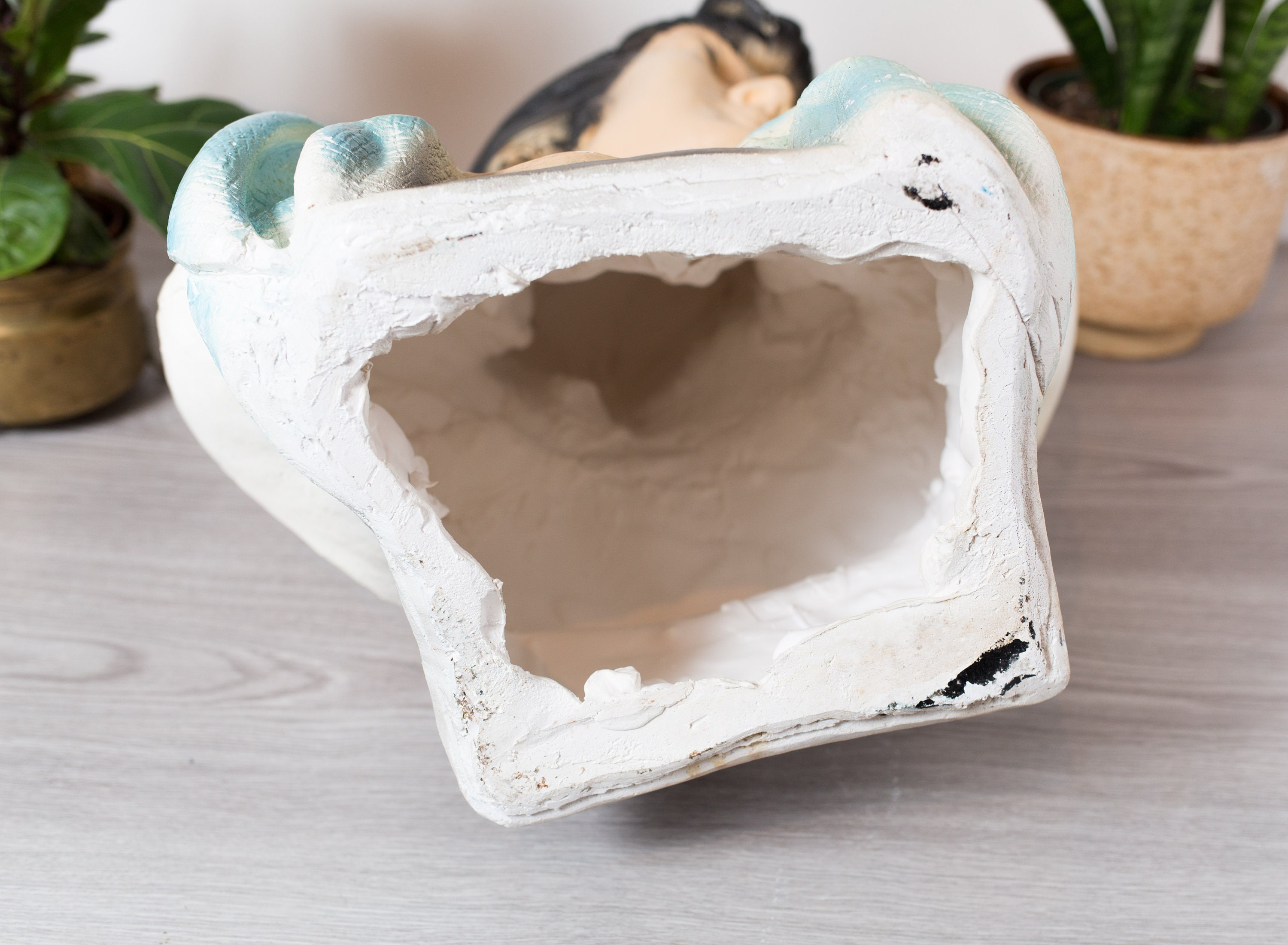 Ceramic Elvis Bust Statue Vintage Retro Art Deco Life Size Statue