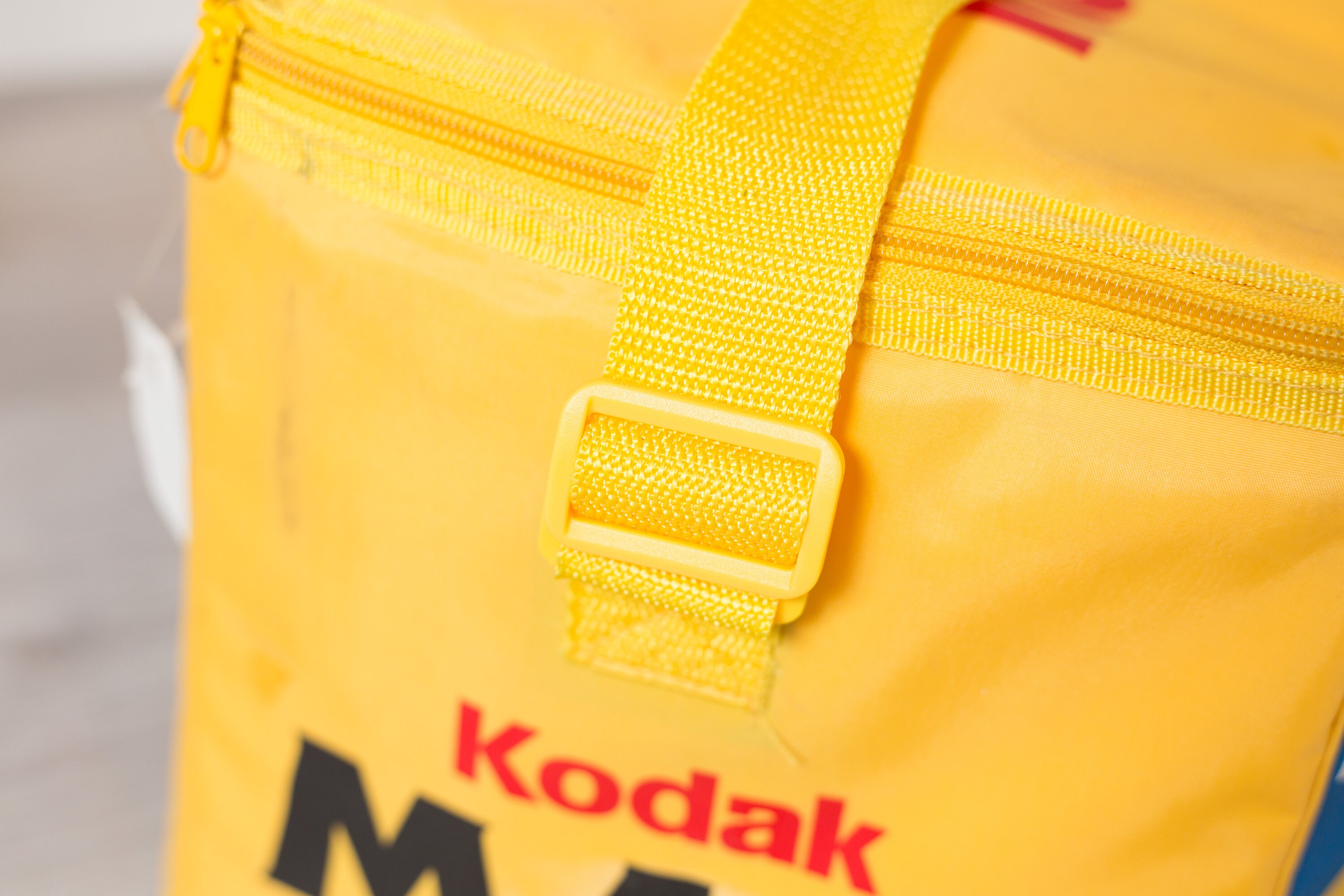 Vintage Kodak Camera Bag Polyester Kodak Max 35MM 24 exposure Yellow