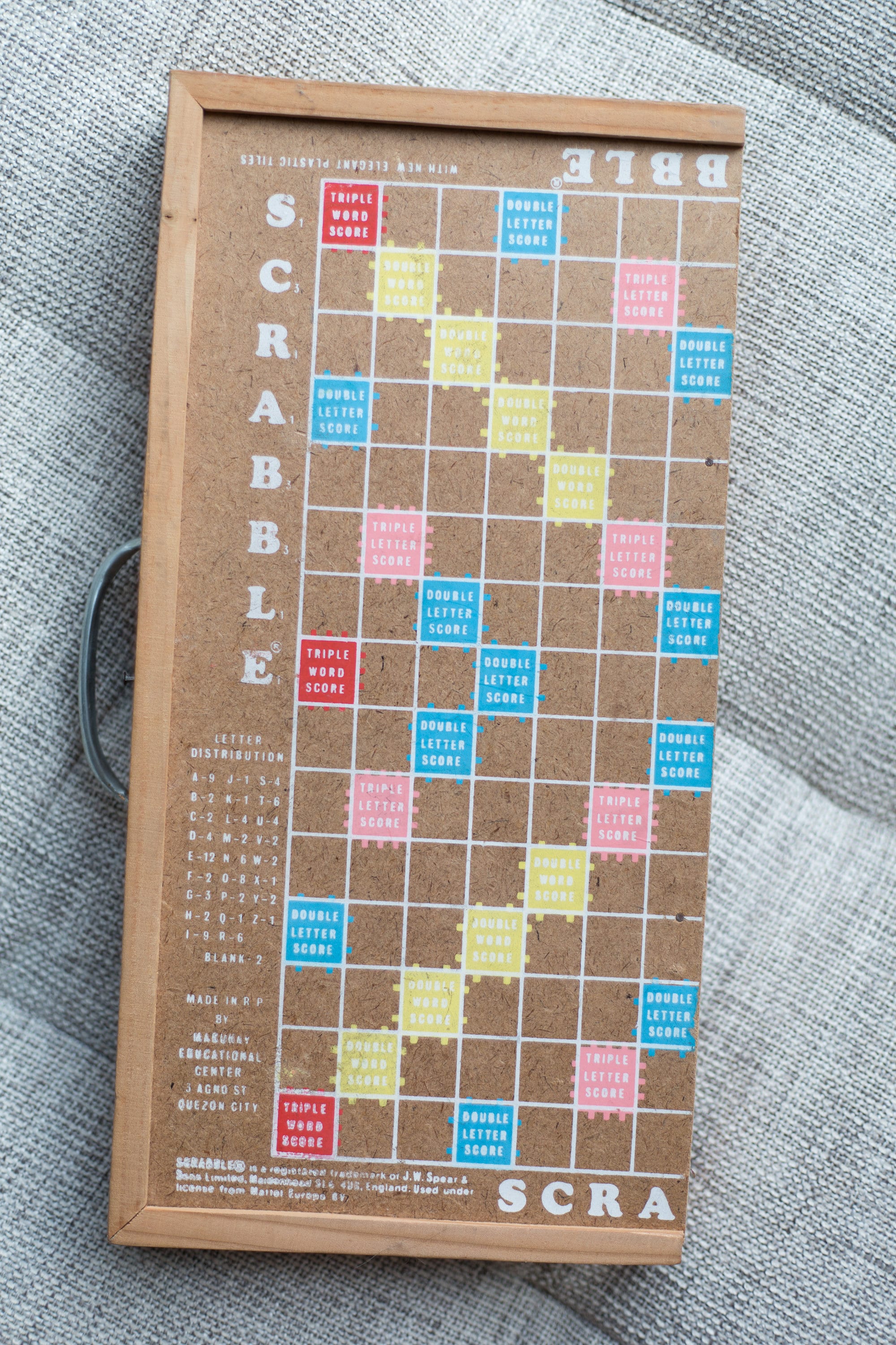 Vintage Scrabble Board Game Rare Wood Fold up Scrabble Board With vintage-scrabble-board-game-rare-wood-fold-up-scrabble-board-with