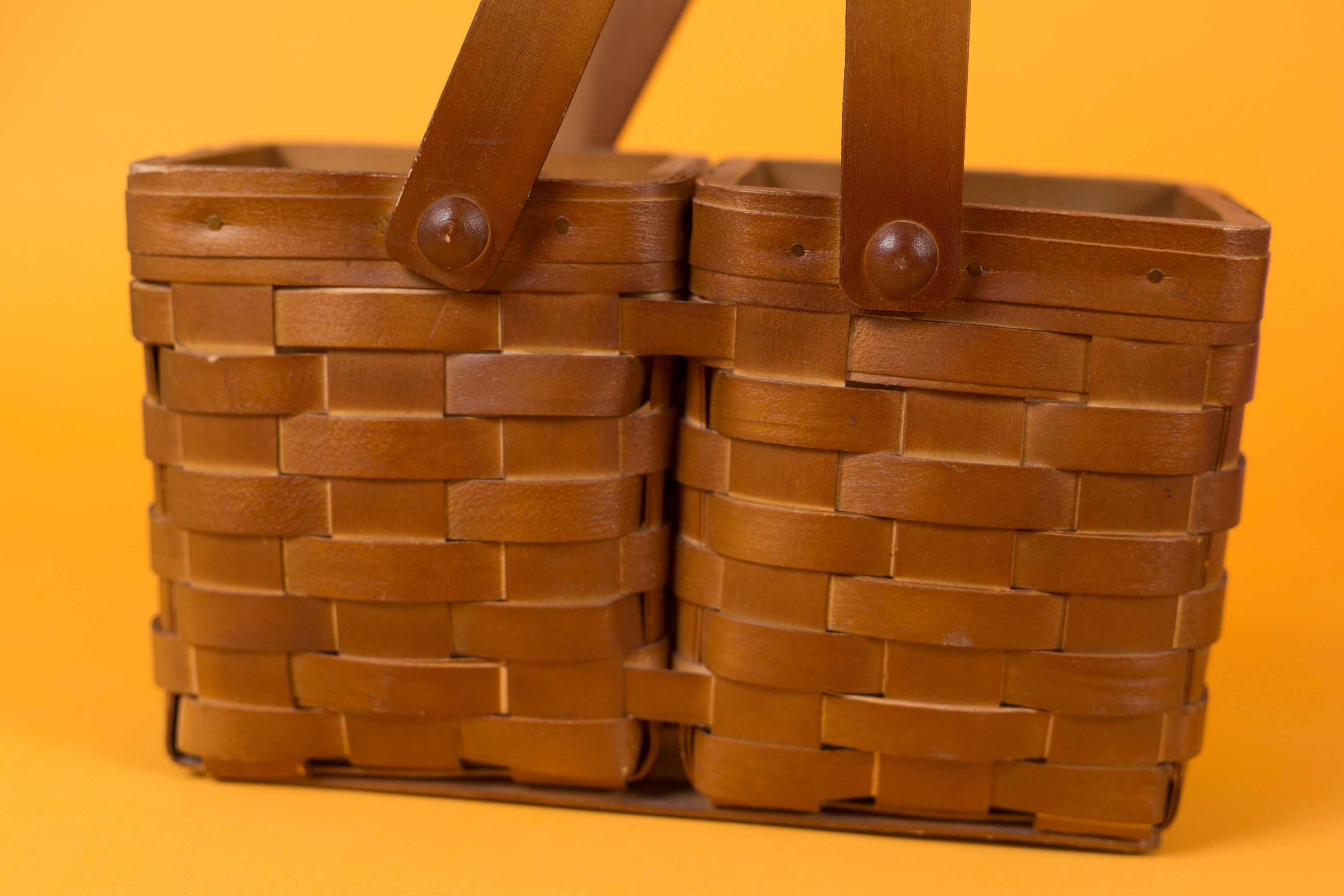 Vintage Wicker Baskets Canadian Maple Baskets Made by Heritage Mint