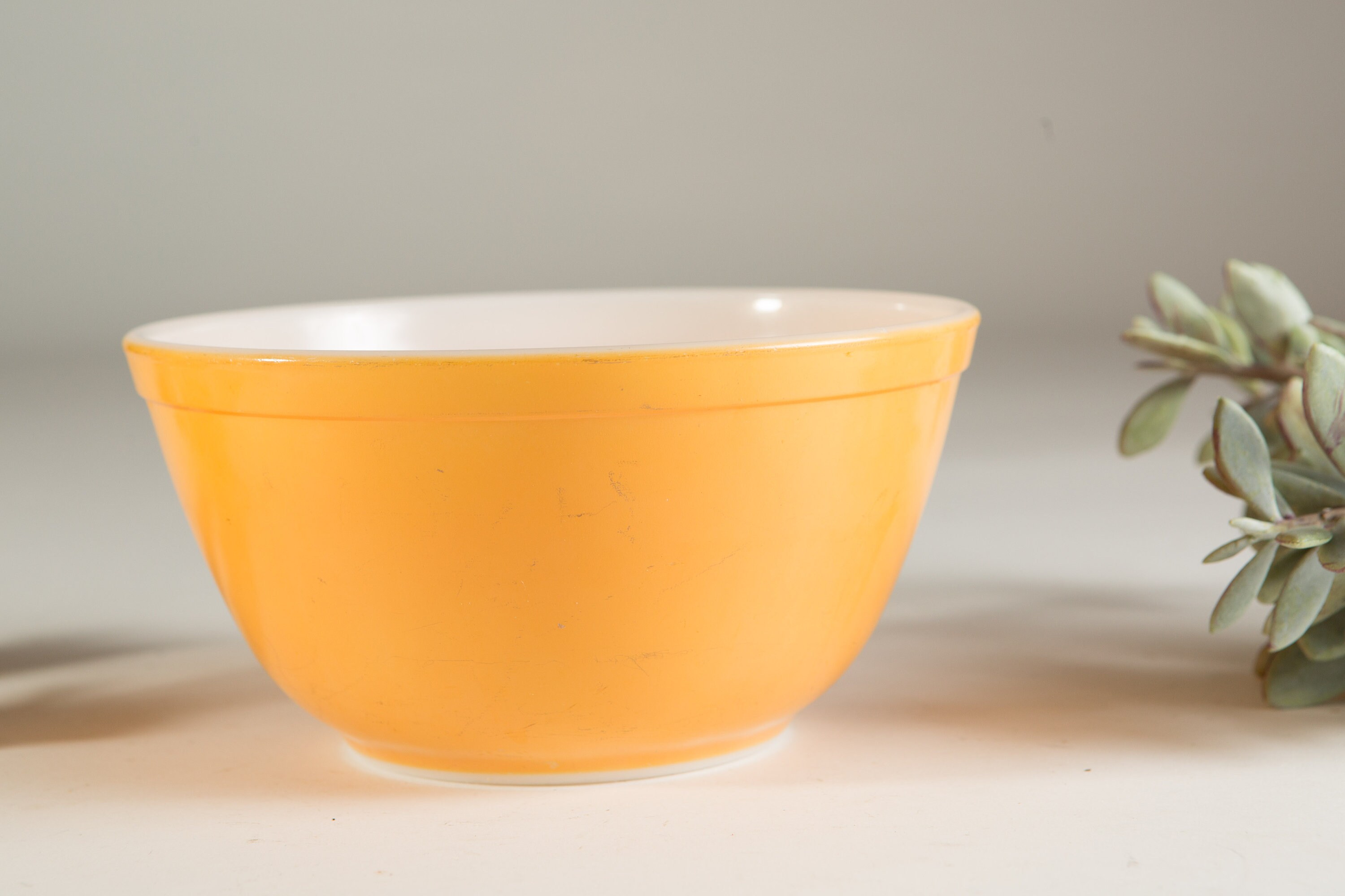Vintage Yellow Pyrex Mixing Bowl 402 1.5 Quart Baking Mixing Bowl