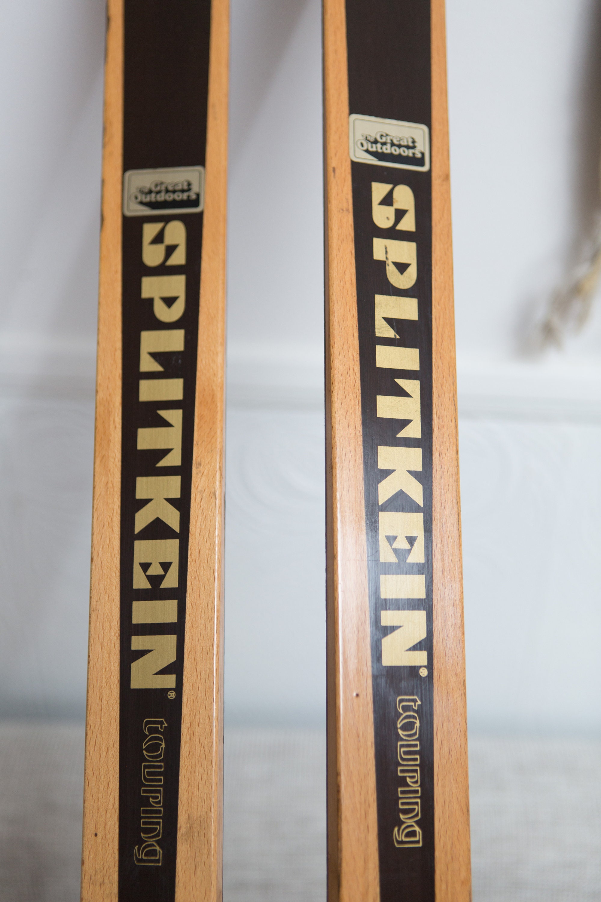 Vintage Wooden Skis Norweigan Splitkein Touring Great Outdoors Snow