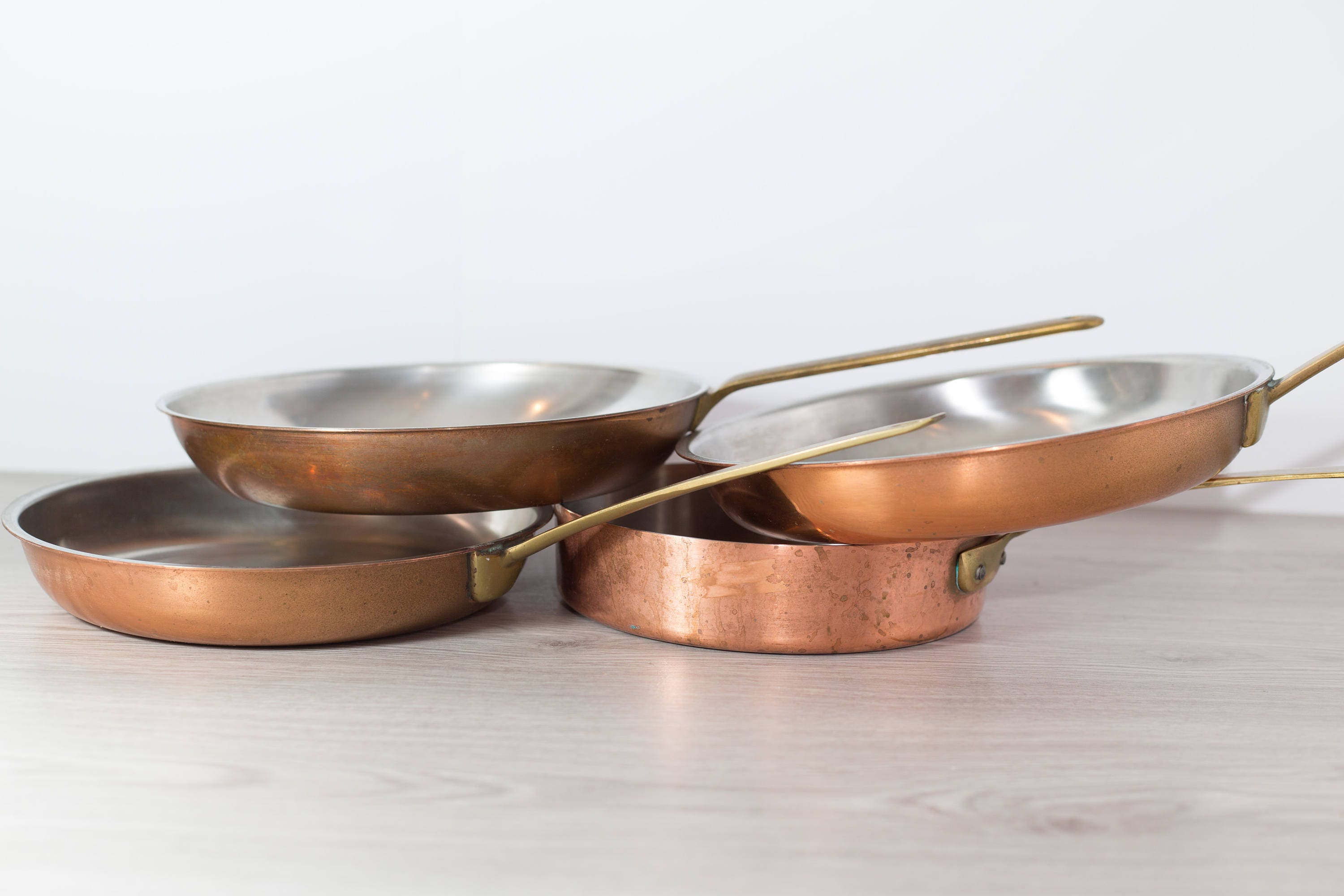 Vintage Copper Pans / Wagner West Germany Copper Cooking Pans with