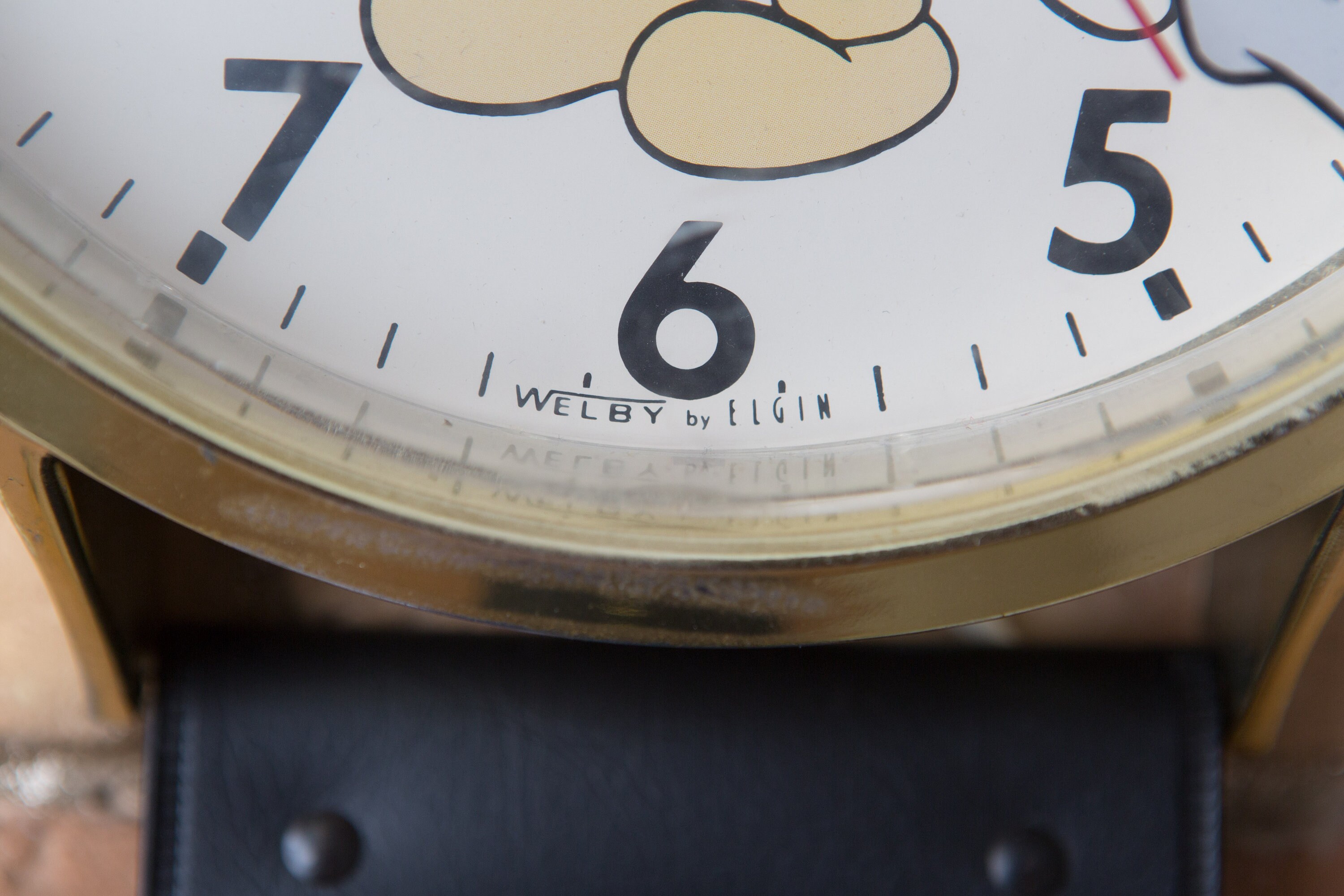 Mickey Mouse Clock WORKING Vintage Welby by Elgin Walt Disney Mickey Mouse Watch Hanging