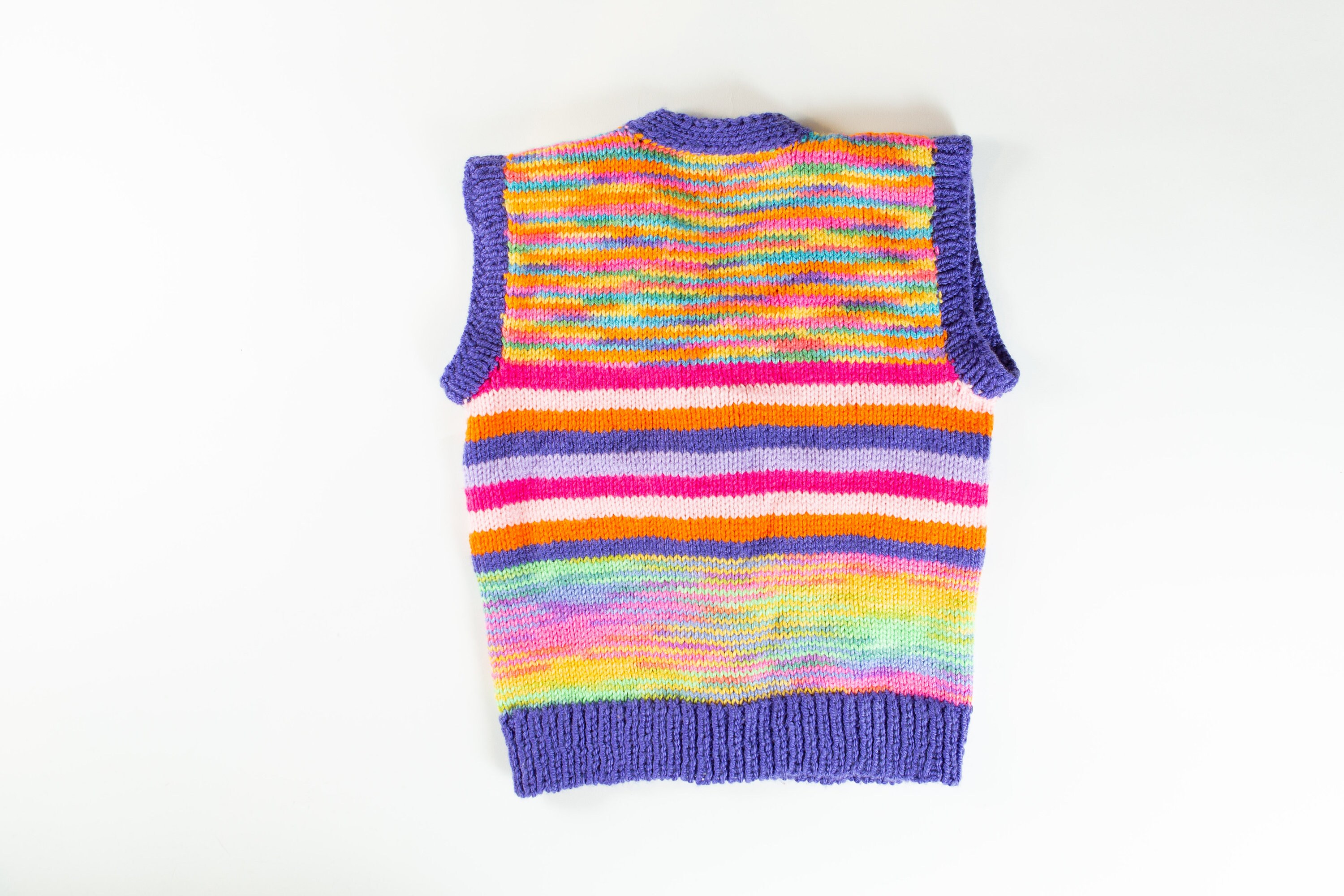 Vintage Knit Vest 70's Style Youth Size 