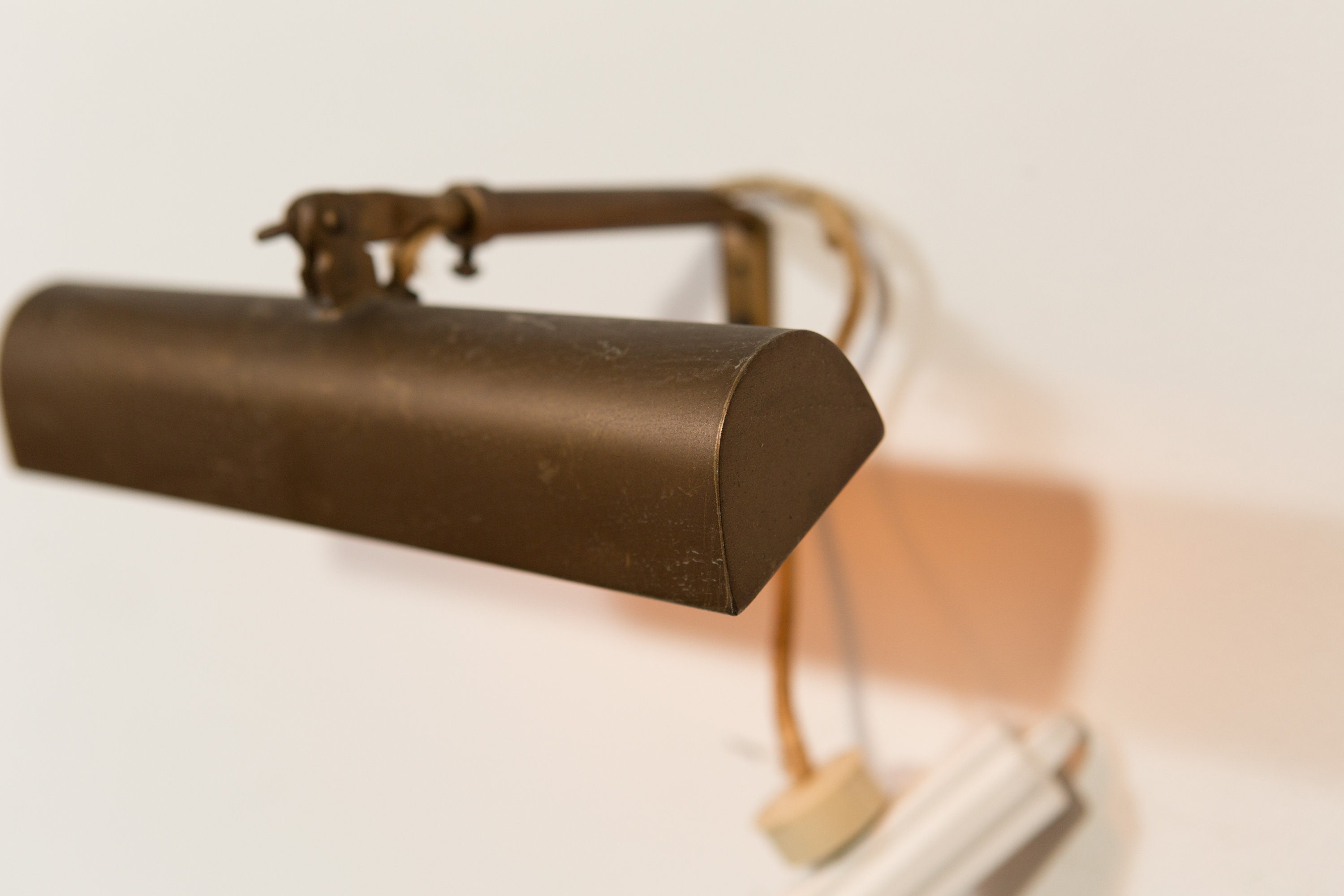 Wall Picture Light Vintage Antique Brass Colored Adjustable Metal