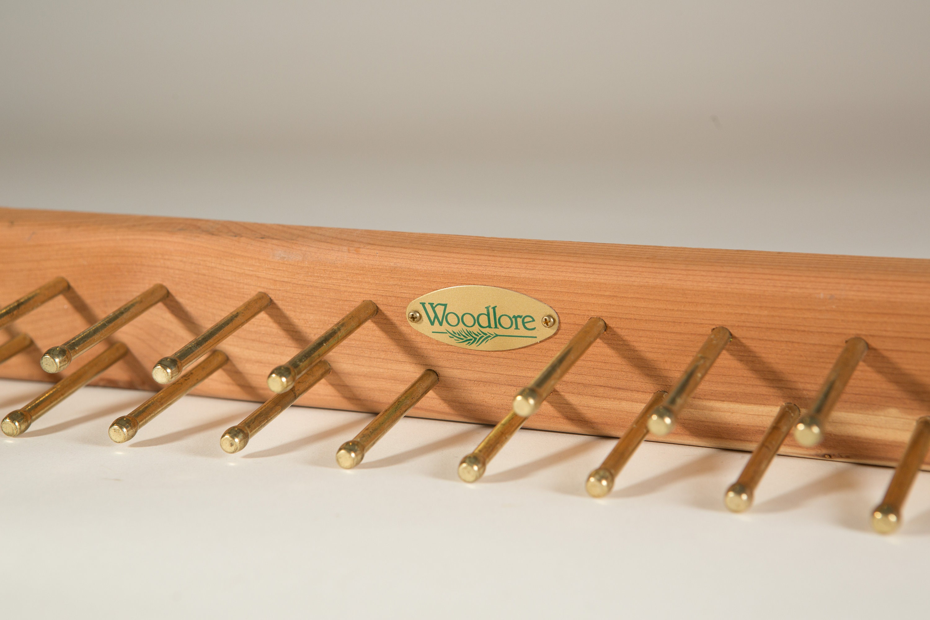 Woodlore Cedar Tie Rack Holds up to 24 Ties / Necktie Display Hooks