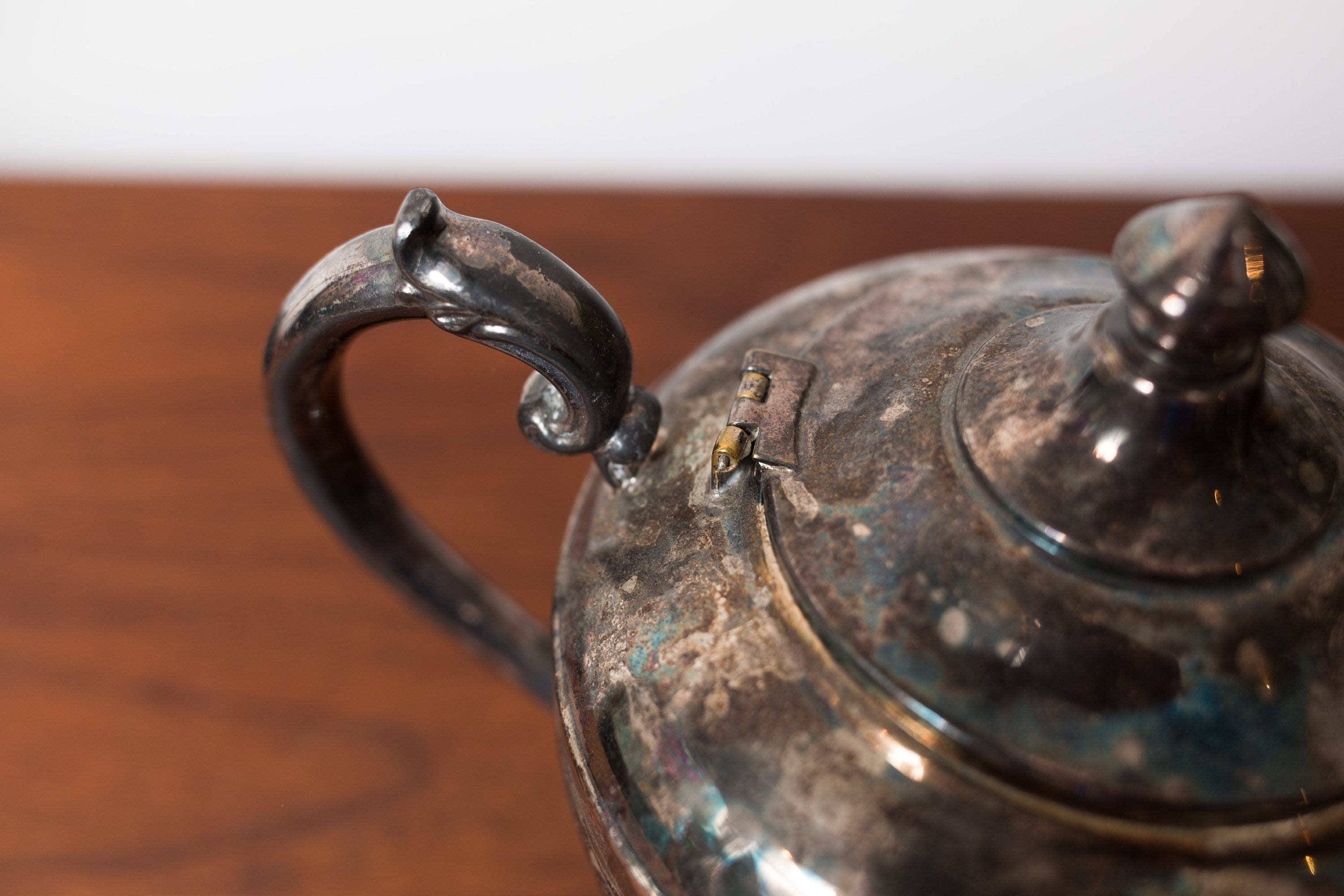 Vintage Silver Plated Teapot Stamped EP Copper and SP Alice in