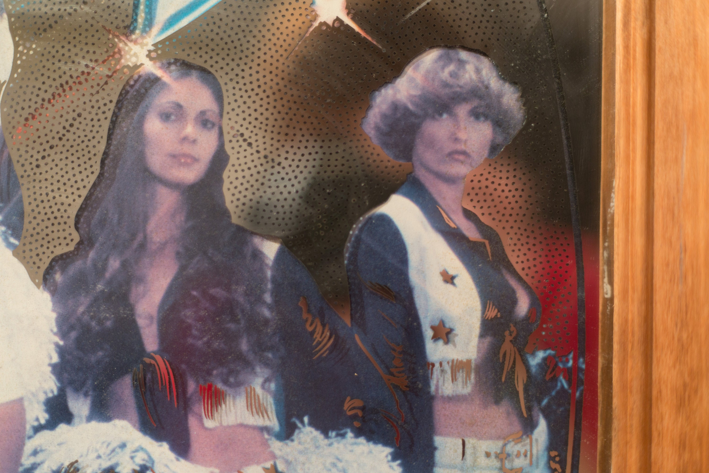 Vintage Dallas Cowboys Cheerleaders Mirror Cowboy Varsity Boys or