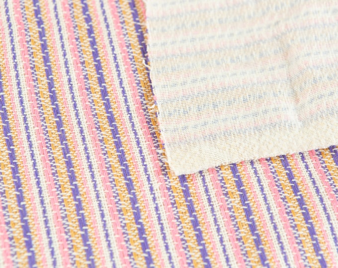 60's / 70's Woven Double Knit Fabric - 4 Yards Vintage Thick Fabric for dress making, sewing clothing, Tablecloths