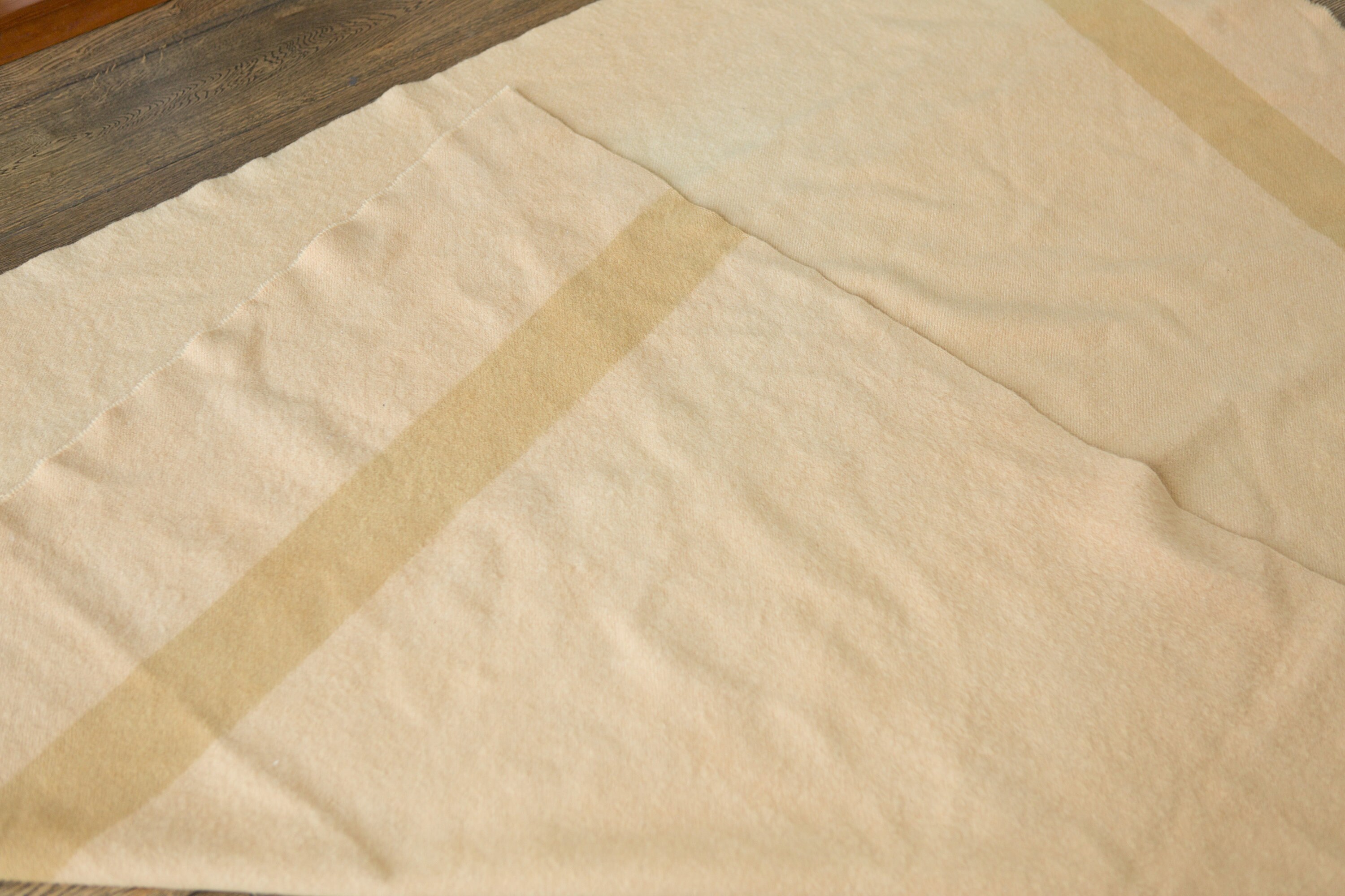 Vintage Striped Blanket HBC Orange Wool Point Blanket Hudson's Bay