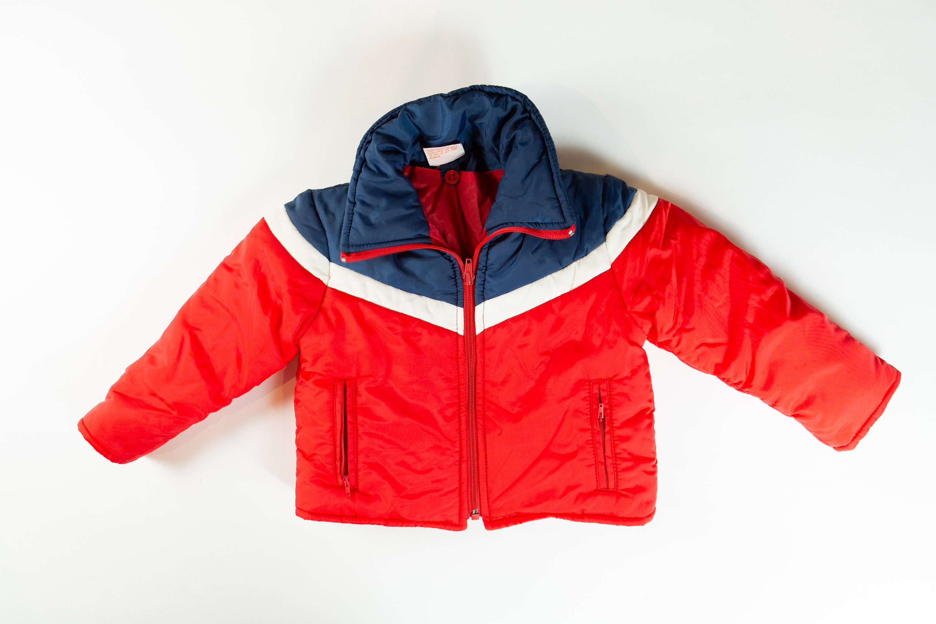Boys 4T Vintage Jacket 80's/90's Color Block Toddler Coat