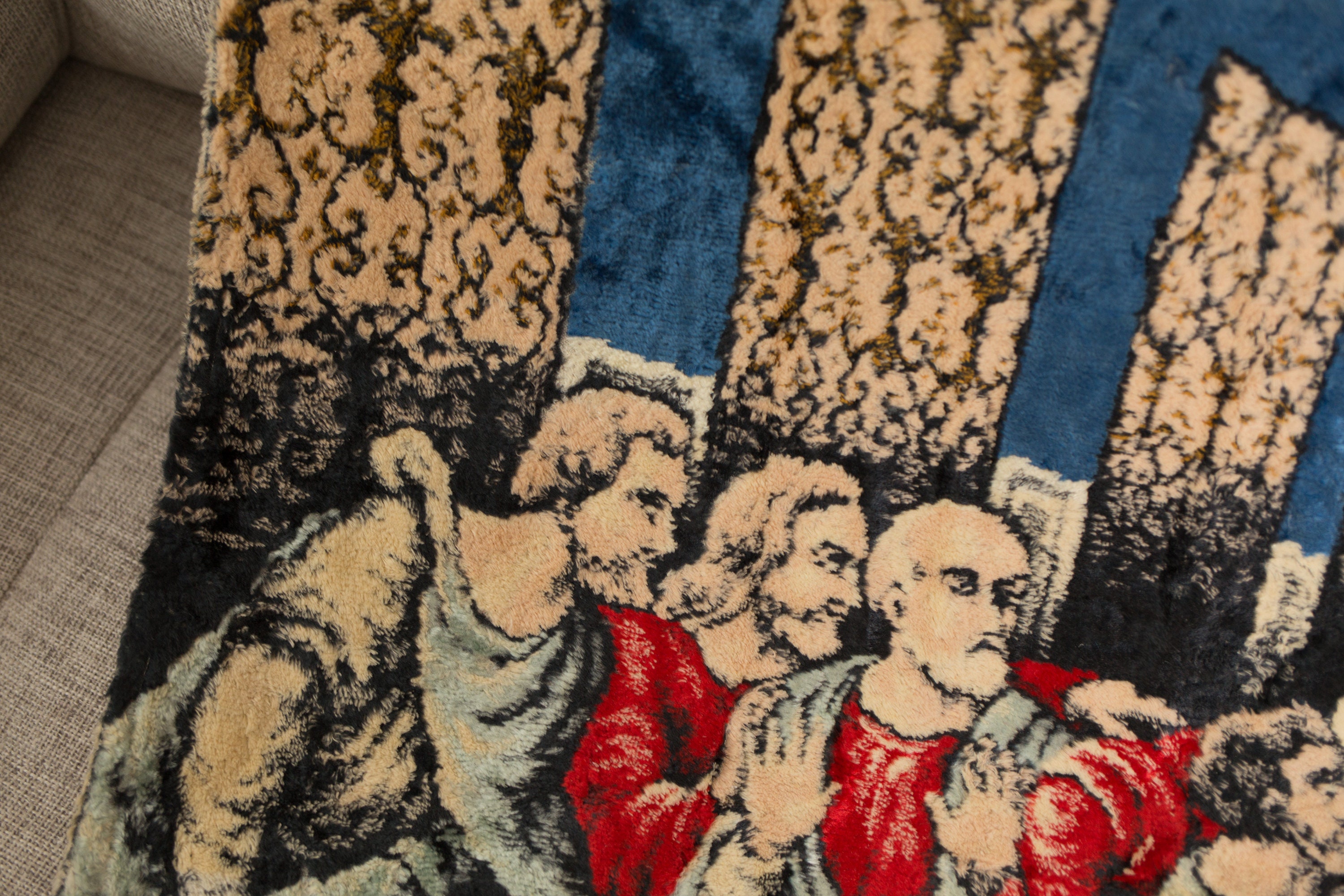 Vintage Last Supper Tapestry Wall Hanging 1960 S And