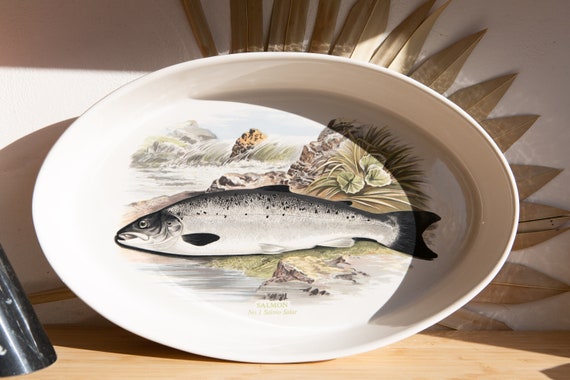 Portmeirion Salmon Angler Oval Casserole Dish Mothers Day Gift