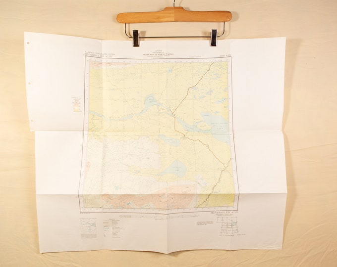 Vintage Map of  Providence, Northwest Territories, Canada - by the Army Survey Establishment