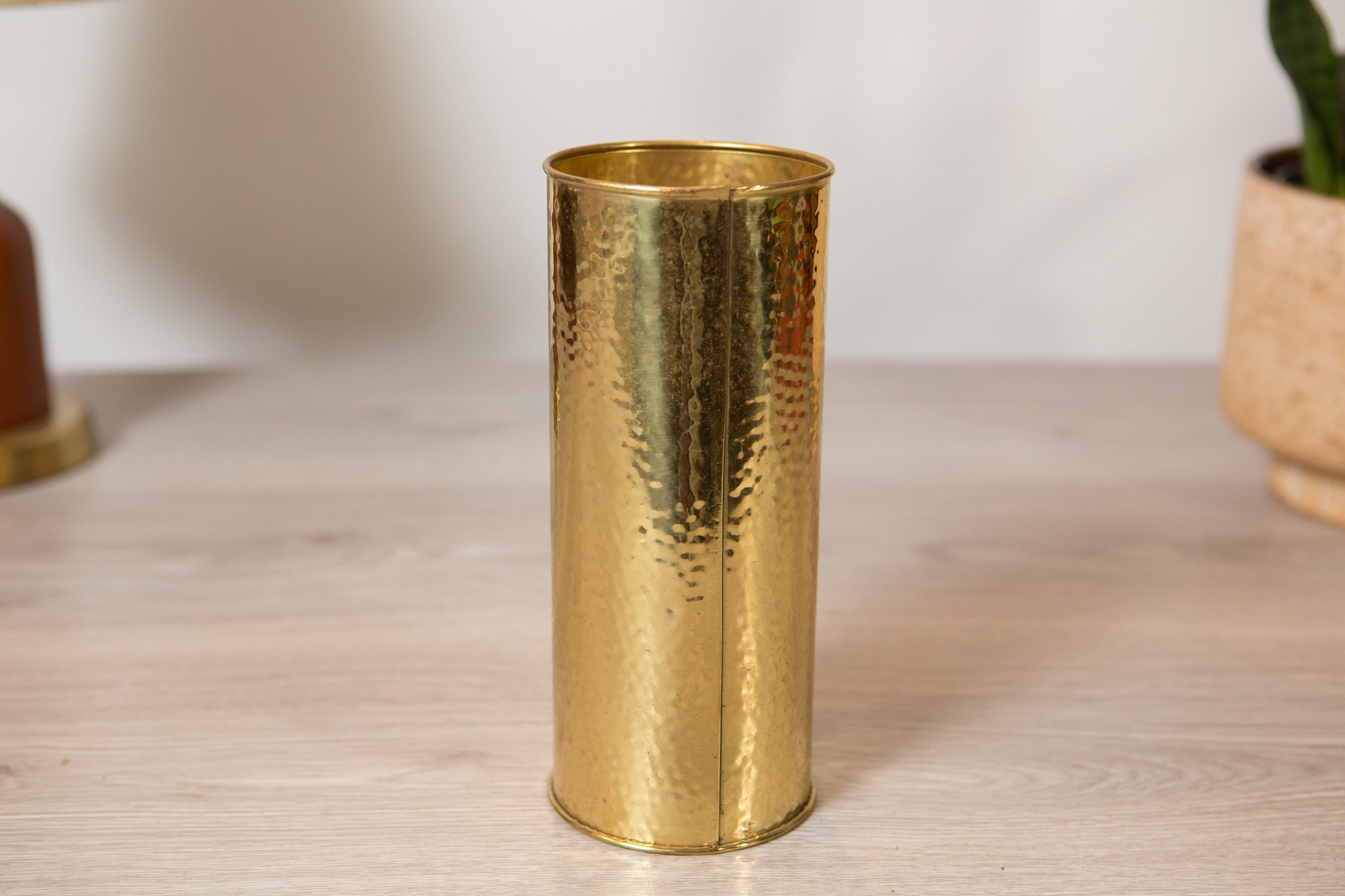 Long Matches Holder Brass Tube Display Container Brass vase LOMBARD Brass made in England