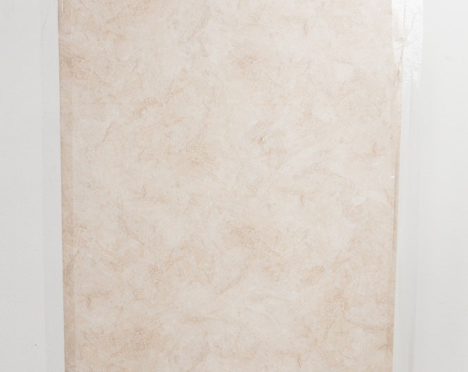 Early 2000's Beige Textured Wall Covering by Norwall Group - Golden Girls Decor - Textured Beige Wallpaper