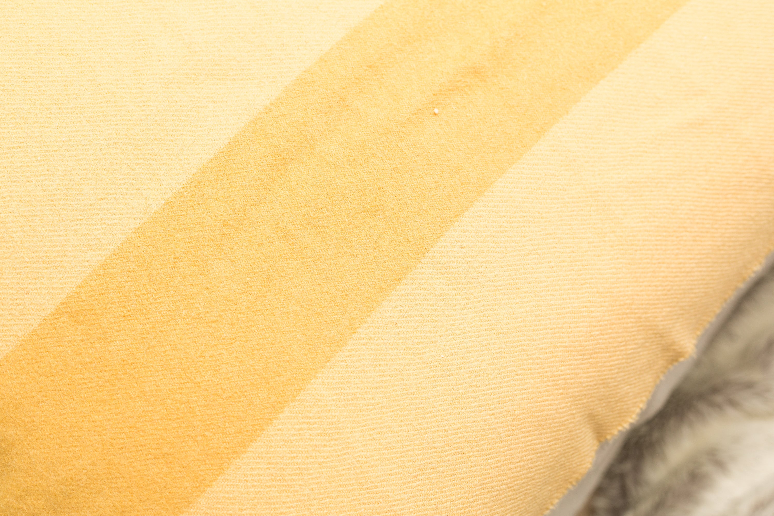 Yellow Wool Stripe Blanket Large Vintage Trapper Point Wool Blanket