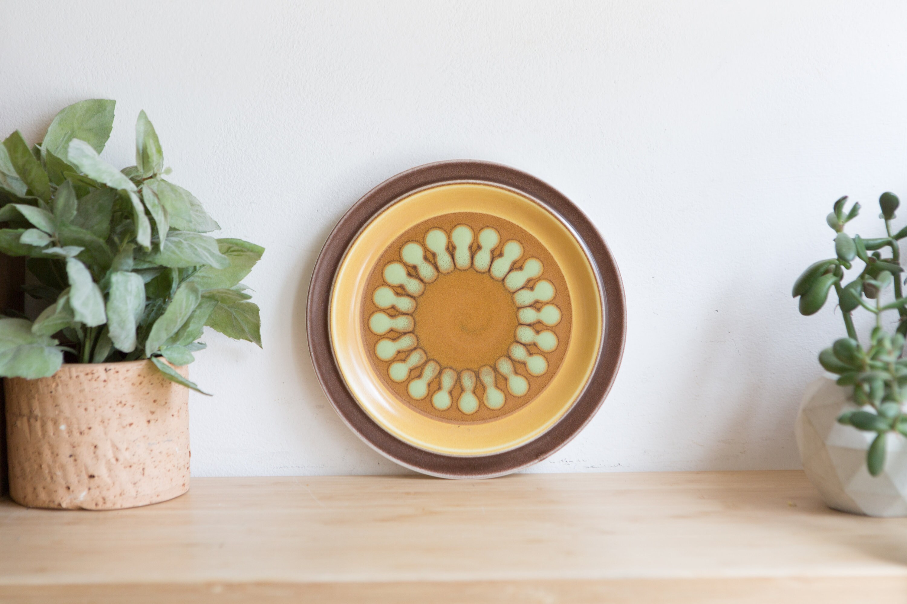 Vintage Style House Stoneware Salad Plate