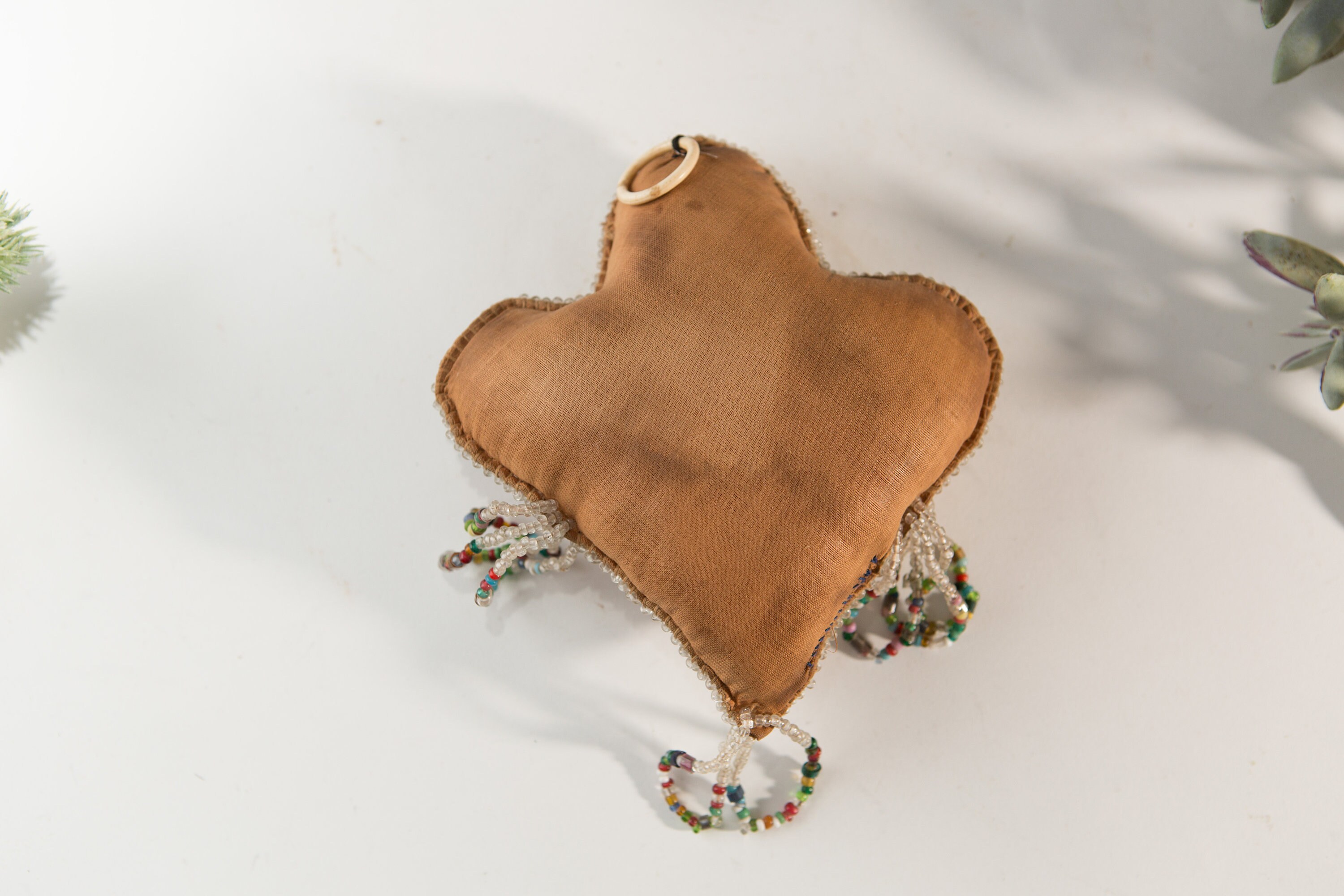 Antique Whimsy Beaded Pin Cushion Native American Whimsey Iroquois