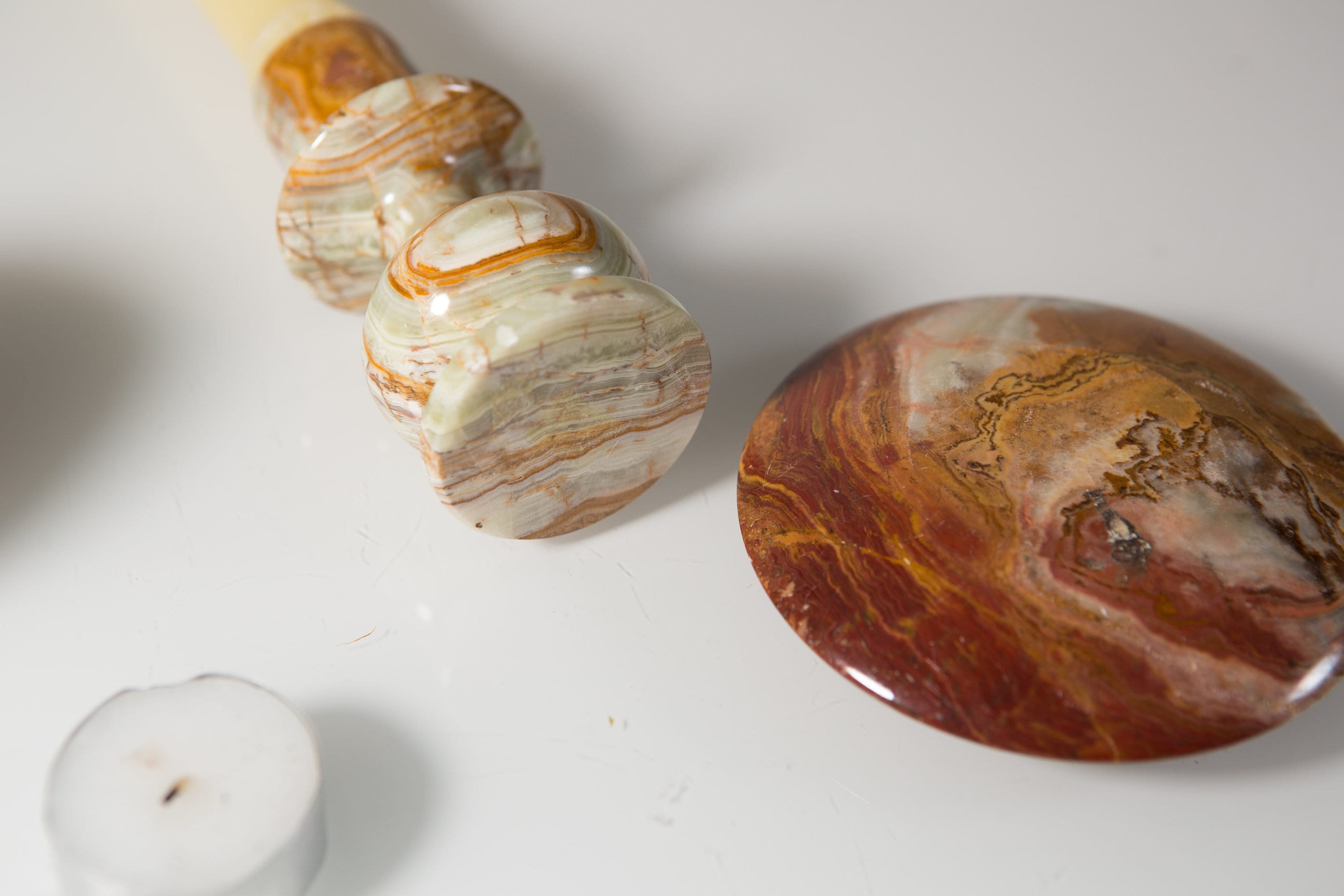 Stone Candle Holders and Incense Burner Natural Votive Candle Holder