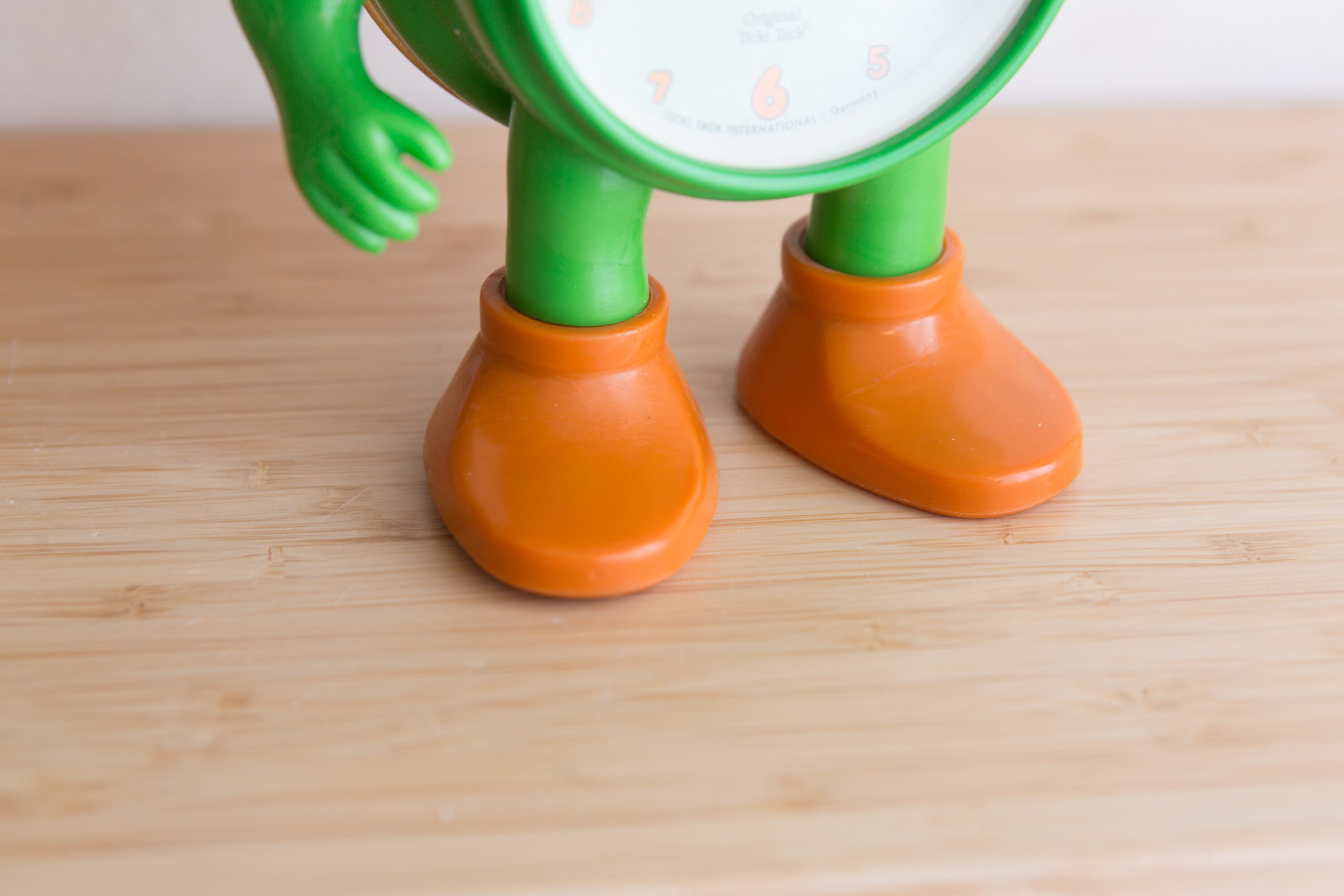 Ticki Tack Clock with Original Certificate and Box Vintage Green and