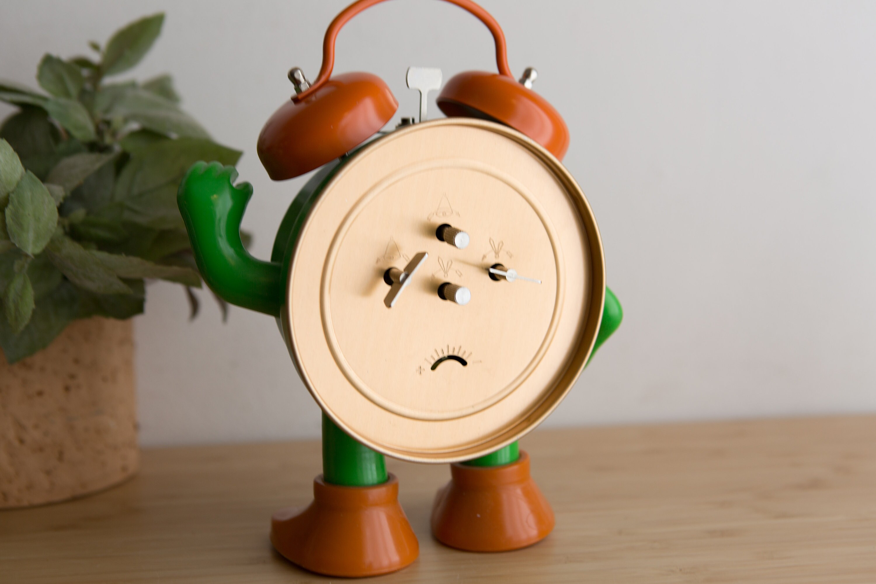 Ticki Tack Clock with Original Certificate and Box Vintage Green and