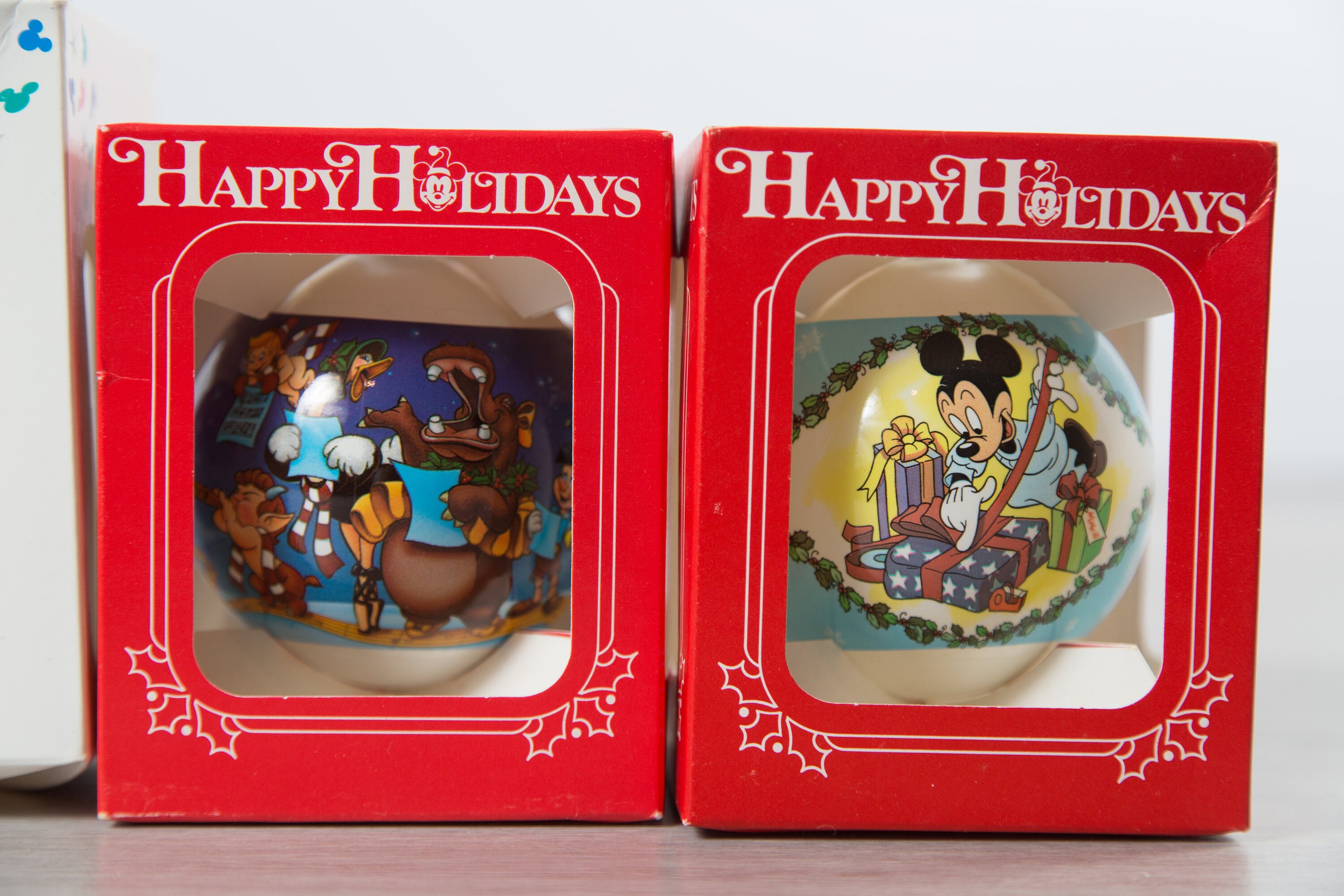 Disney Christmas Bulbs / Collectible Vintage Decorative Hanging Christmas Tree Ornaments / Kids