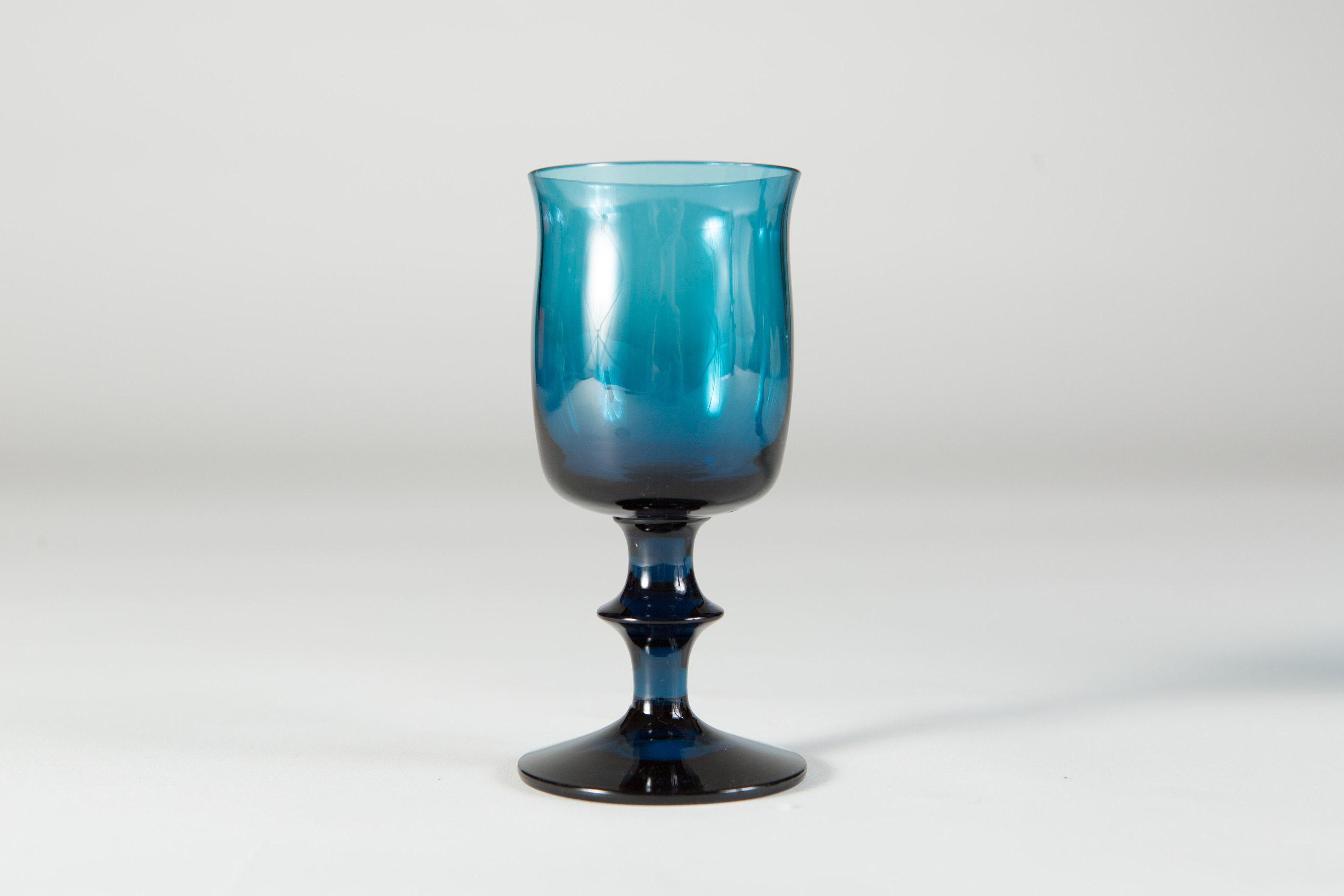 3 Boda Sweden Bertil Vallien Blue Aperitif Glasses Swedish Liquor