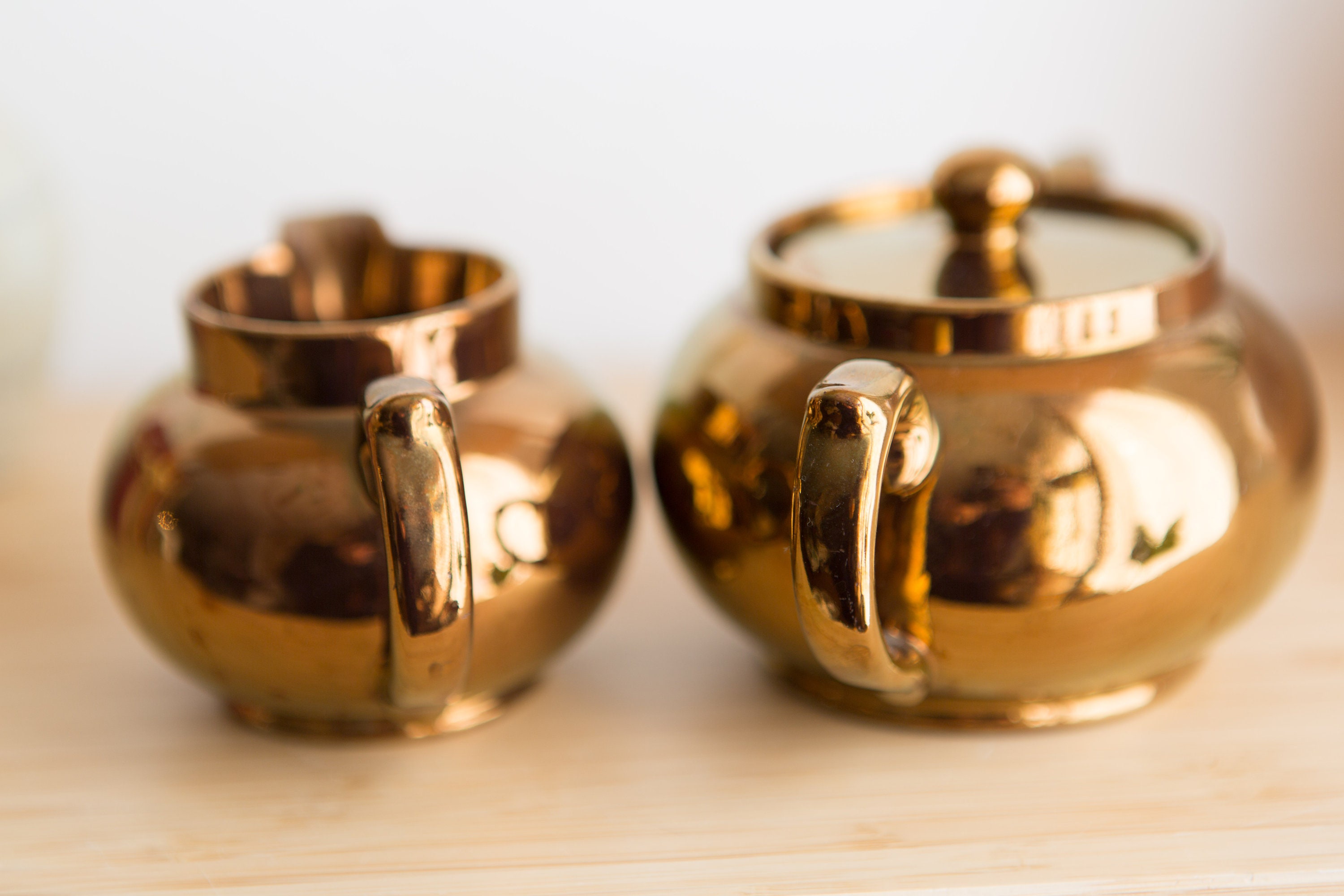 Vintage Albany & Harvey Potteries Burslem Ceramic Creamer / Sugar in