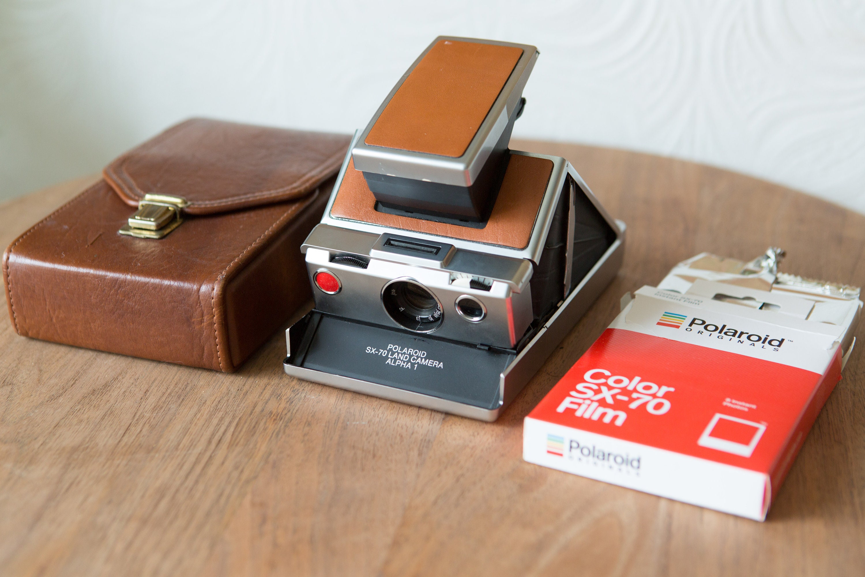 Polaroid SX70 Land Camera Alpha 1 with Carrying Case and Film