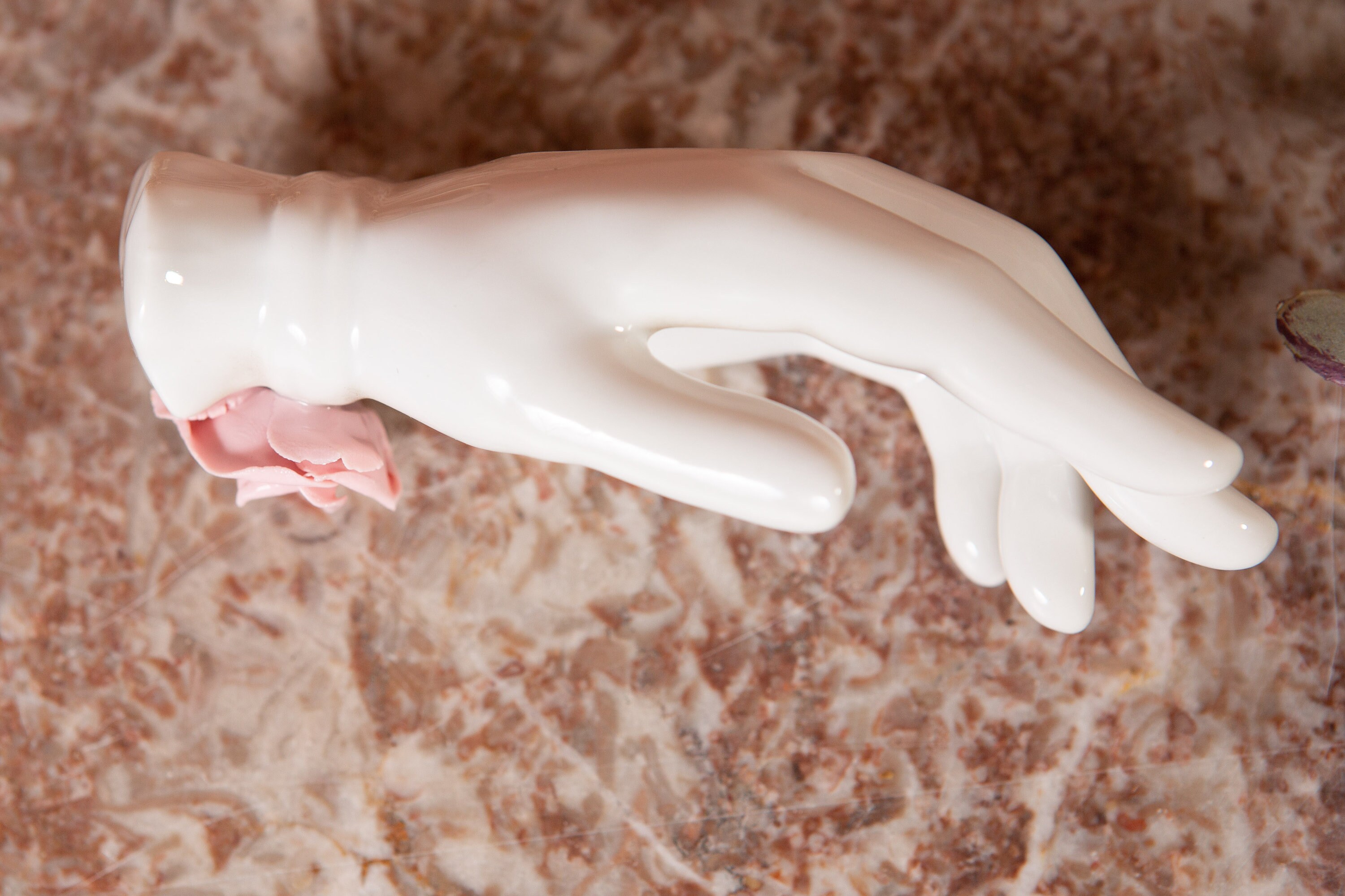 Vintage Ceramic Hand Ring Holder Gift for Her Jewelry Dish