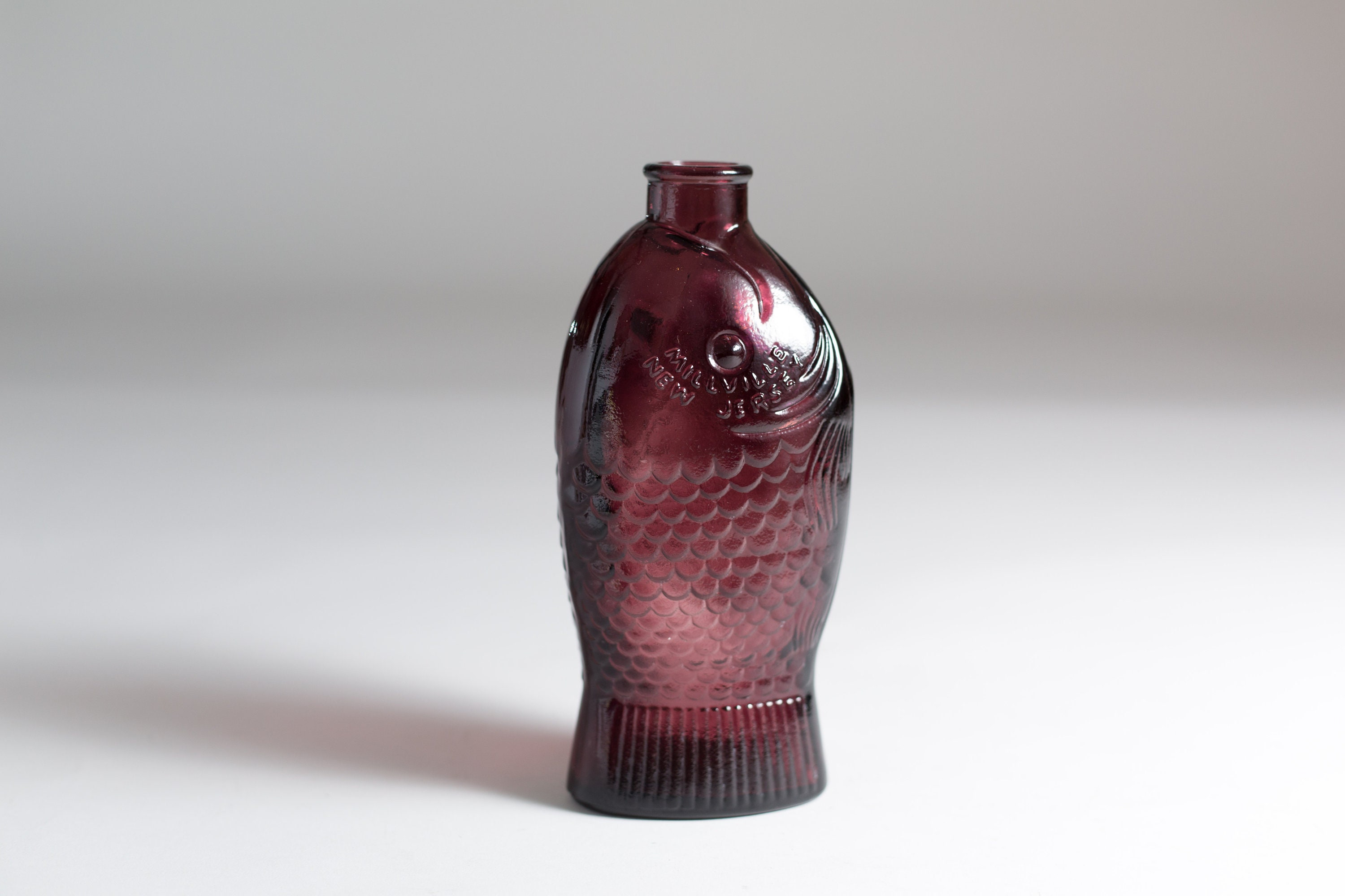 Dr. Fische's Bitters Bottle from Millville, New Jersey Amethyst Purple Vintage Apothecary